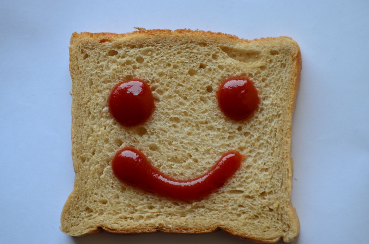 Bread Slice Smile Emotion Stock Free