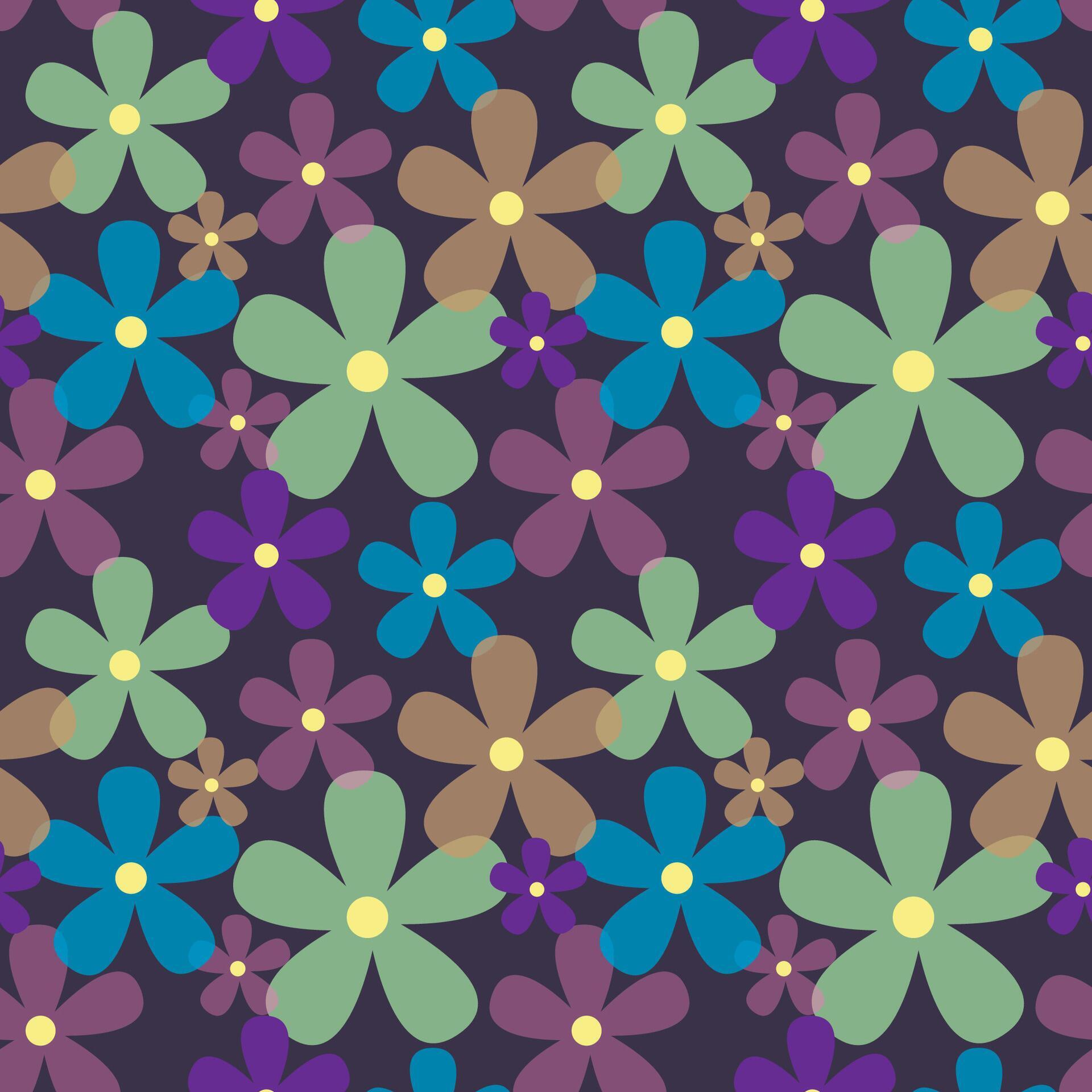 Cute pattern in small flower. Small colorful flowers. Stock Free