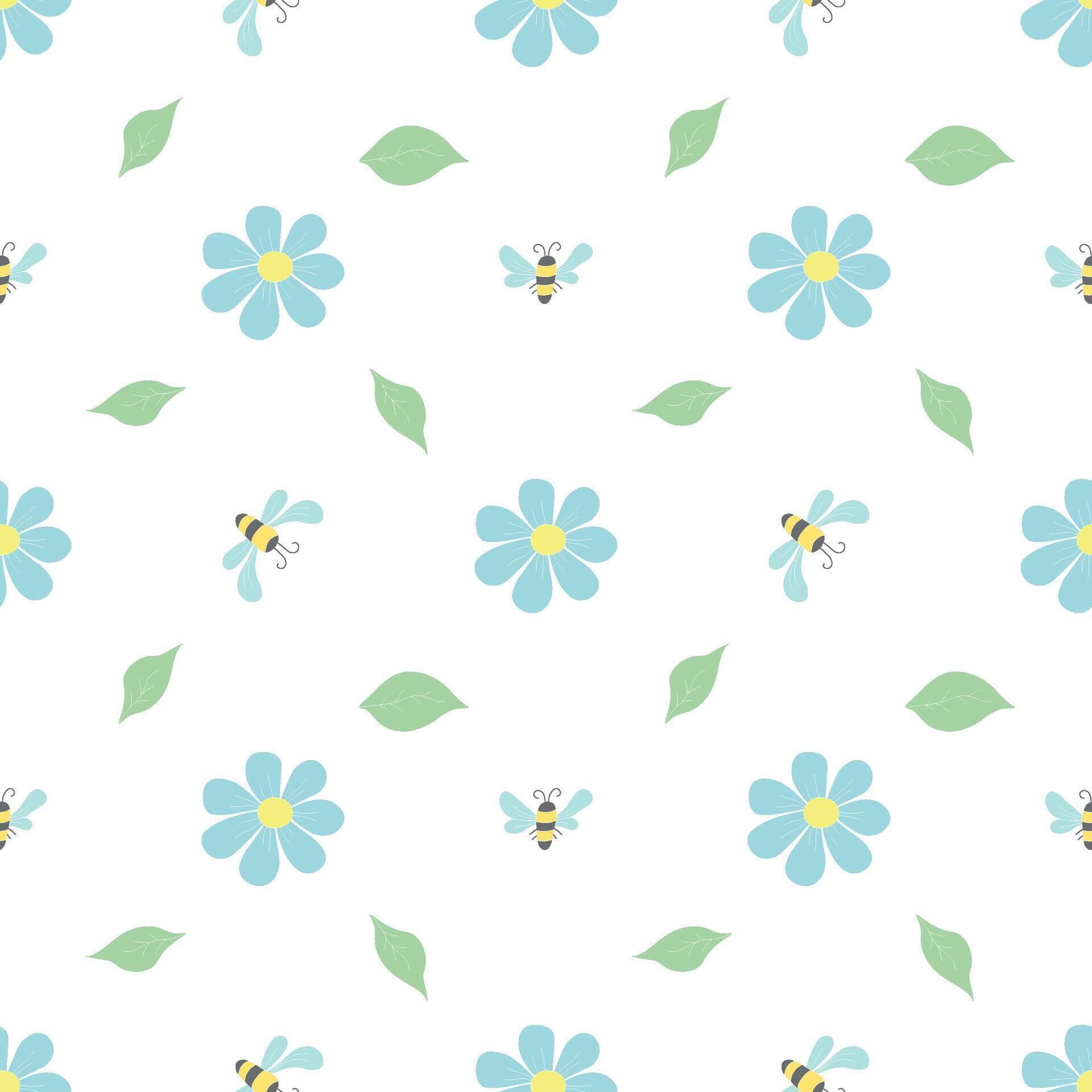 Spring floral pattern. Seamless pattern with flowers Stock Free