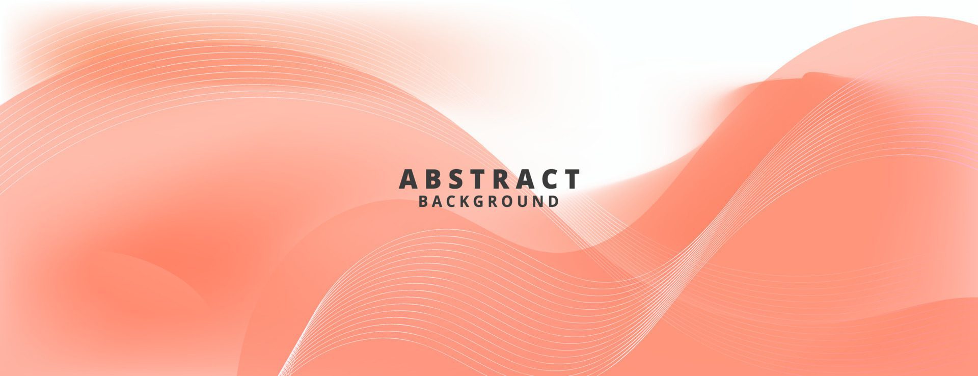 Abstract Orange Fluid Wave Banner Template Free Vector