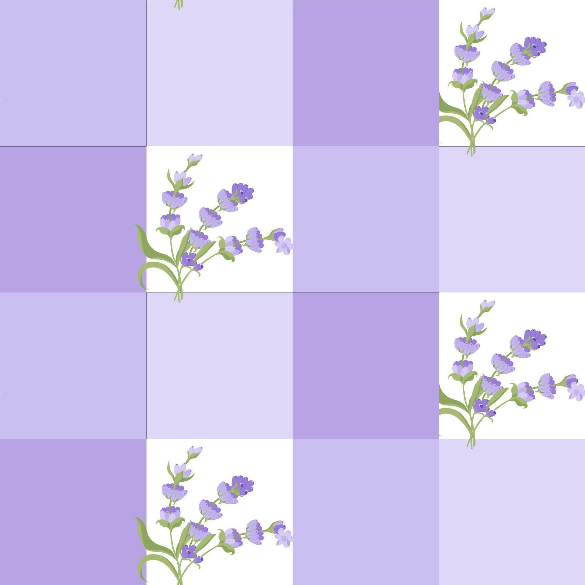 A sprig of lavender. Purple flower. Seamless pattern. illustration. Stock Free