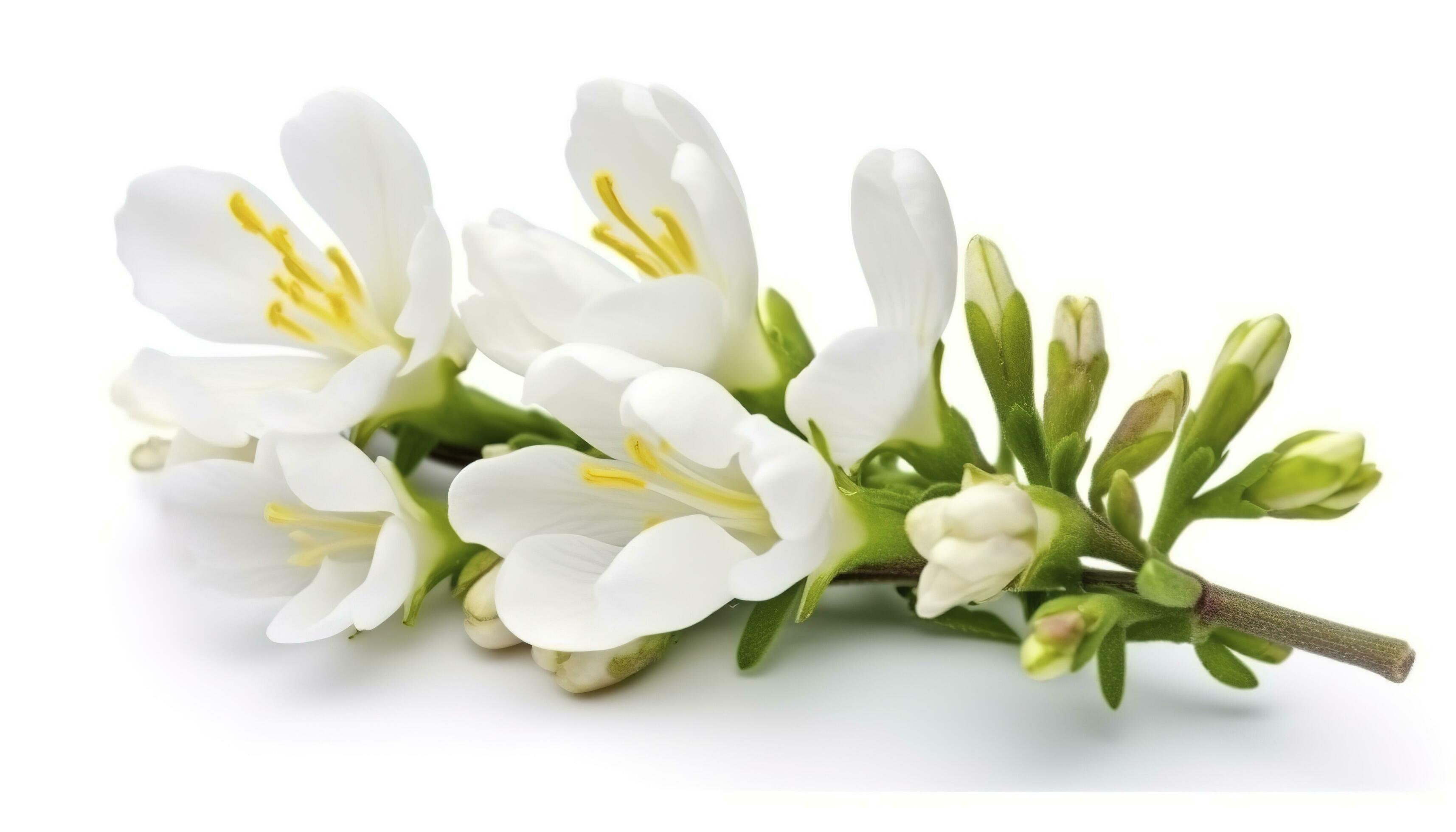 white flowers, generate ai Stock Free