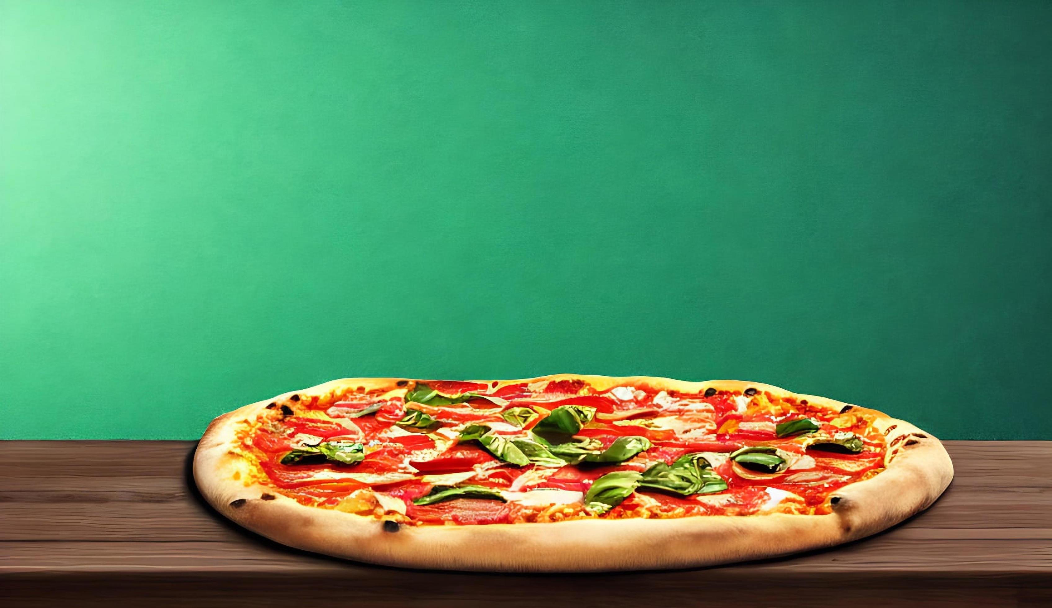 Pizza. Traditional Italian cuisine fast food. Stock Free