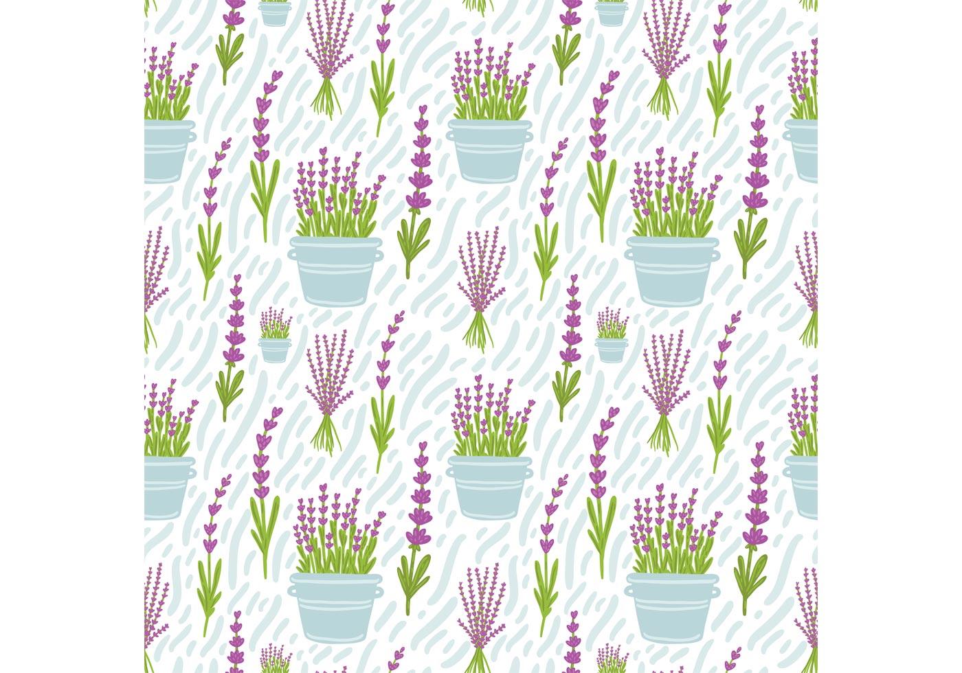 Free Lavender Flower Seamless Pattern Vector Stock Free and Free SVG