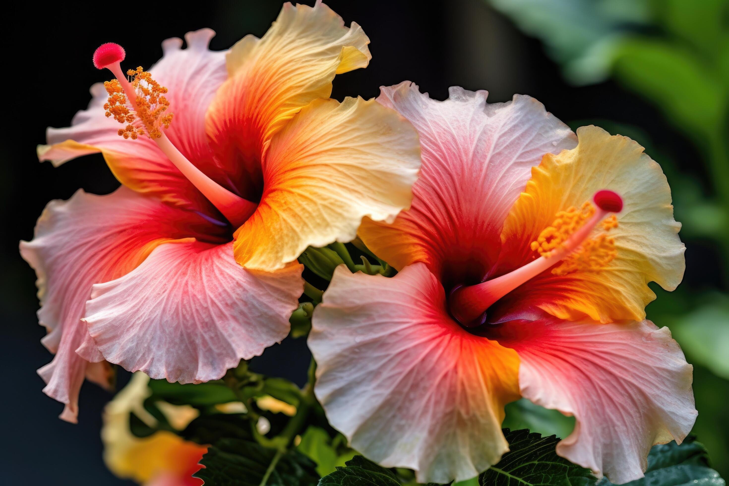 Hibiscus flower. Illustration Stock Free