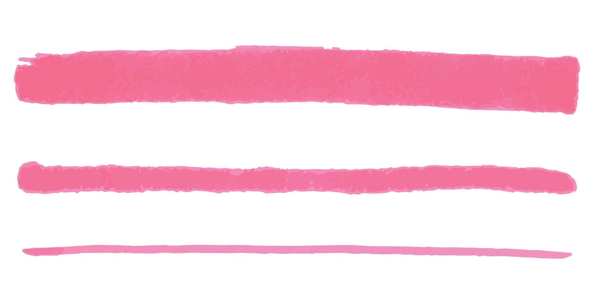 Vector set of colorful brush strokes. Hand painted background, watercolor, acrylic, marker dab. For banner, tag or label watercolor backgrounds band. Free Vector