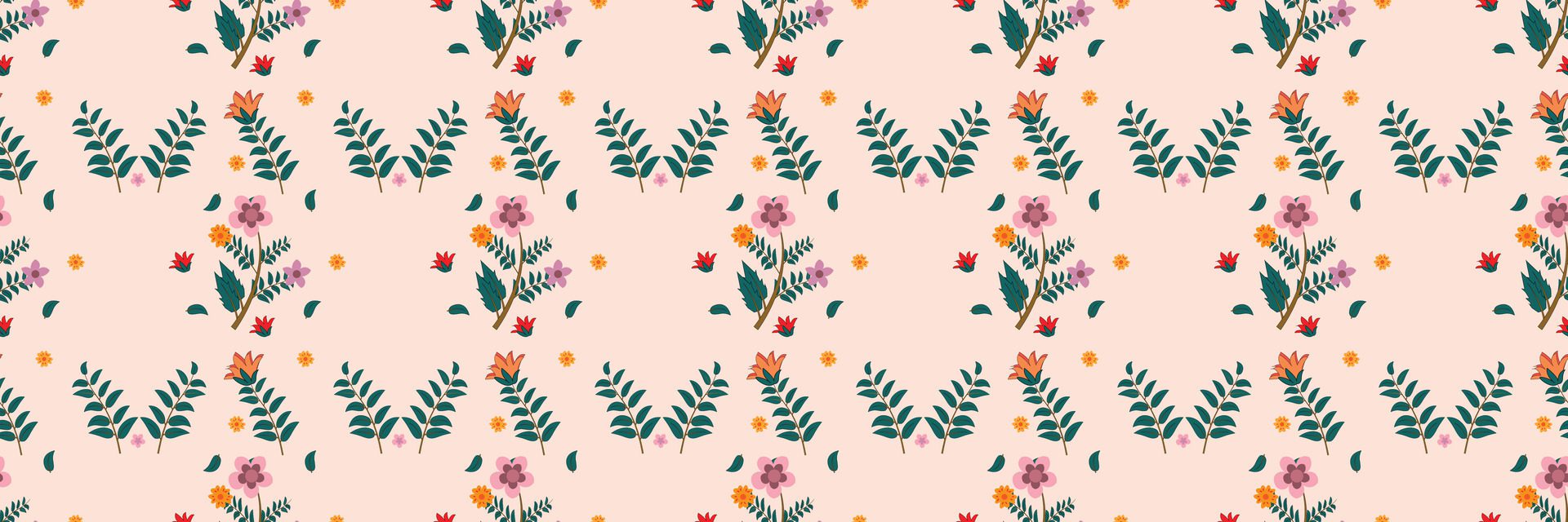 uniqe floral pattern design Free Vector