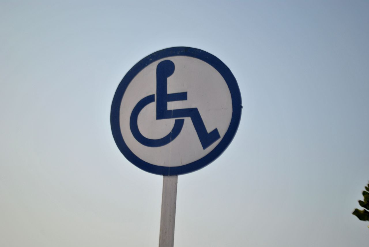 Handicapped Sign Wheelchair Stock Free