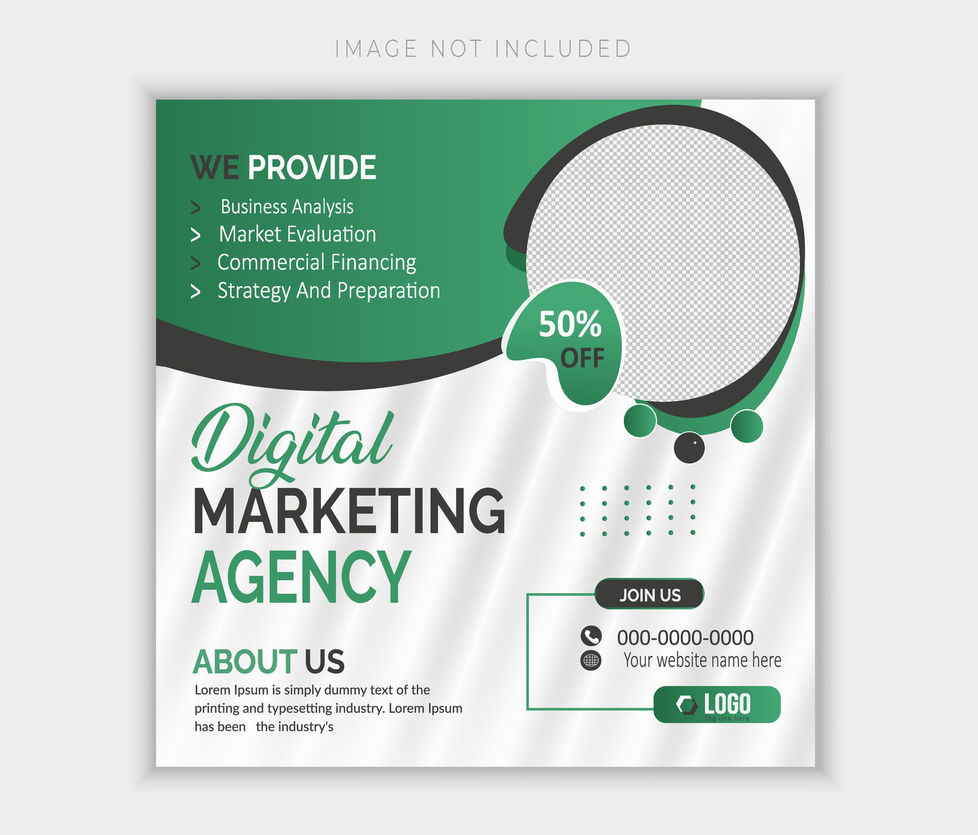 Business web banner design template. Free Vector