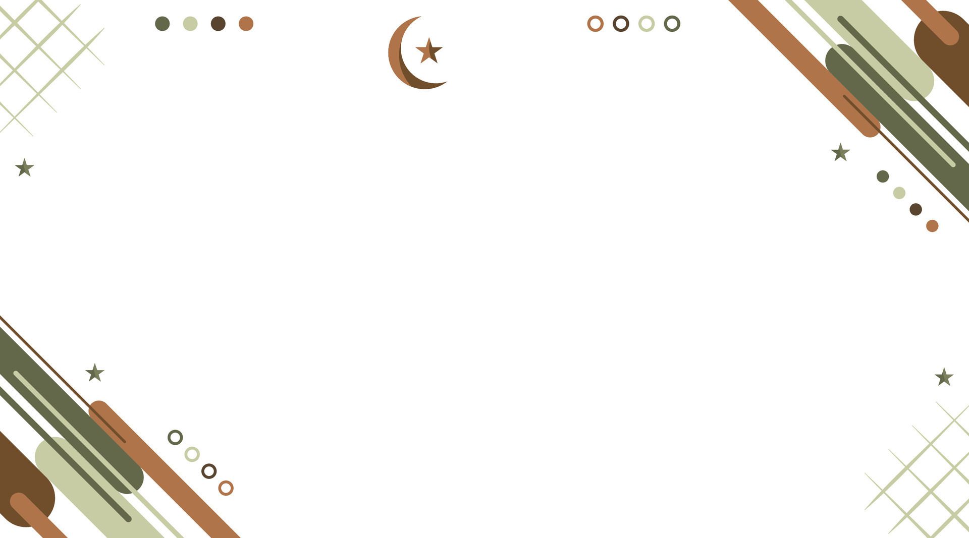 Simple islamic background banner template Free Vector