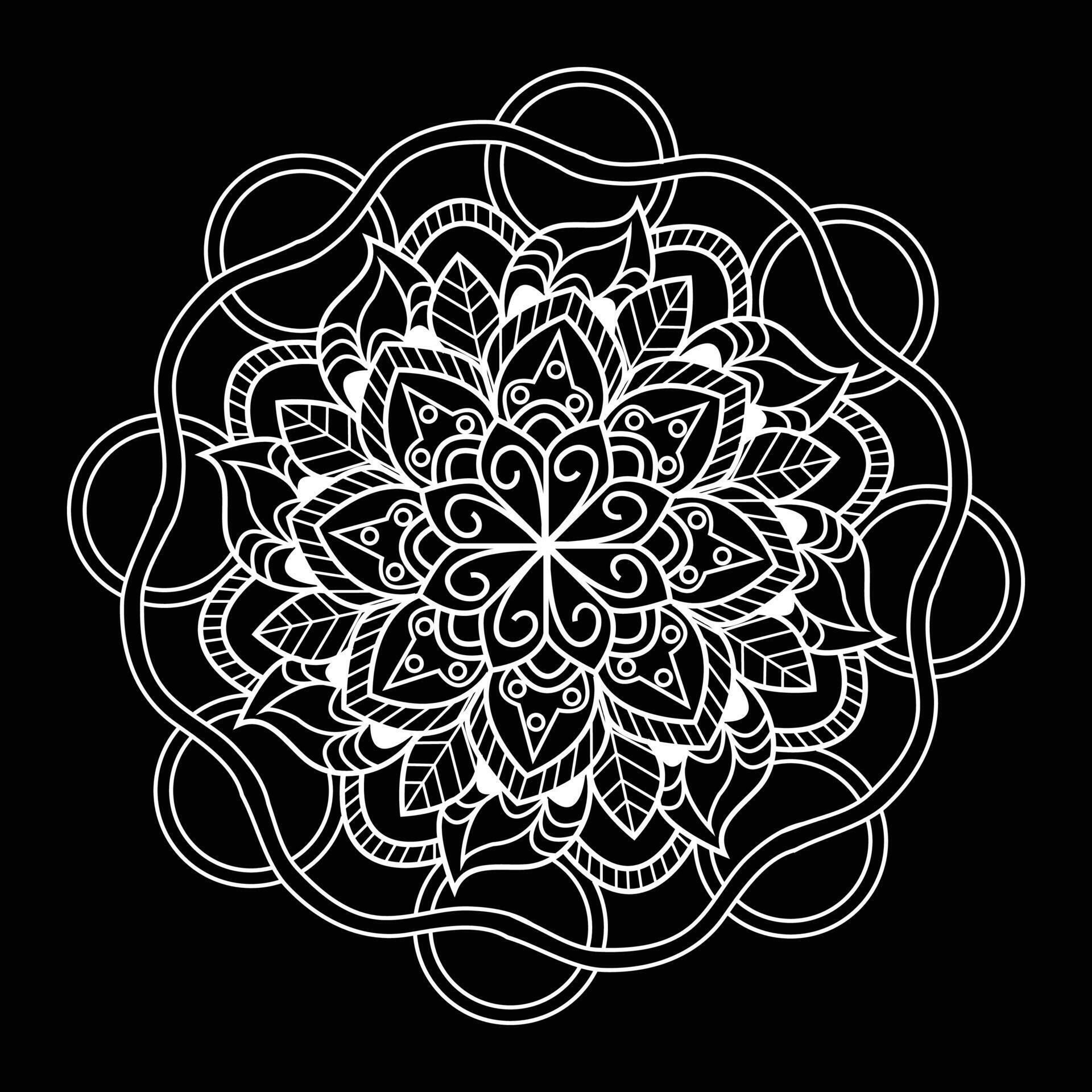 Easy creative mandala unique flower floral vector eps mandala patterns for free download Stock Free