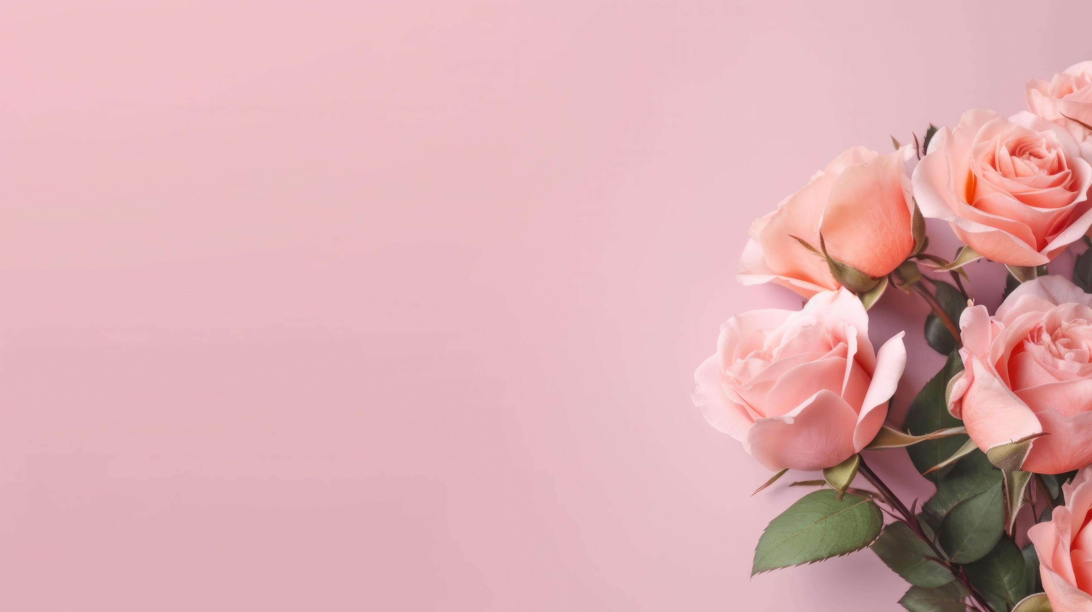 Rose flowers background. Illustration Stock Free