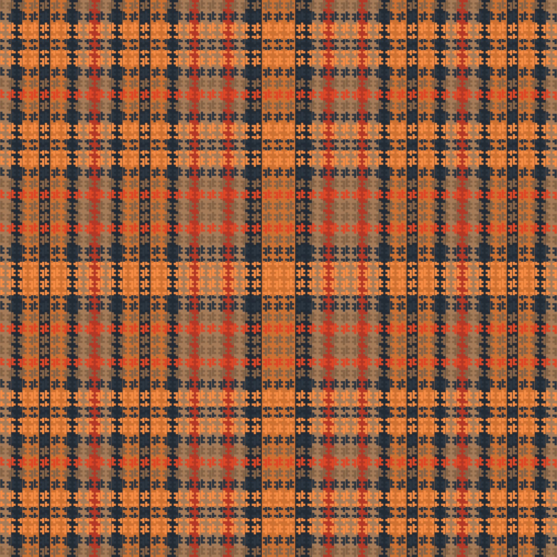 Tartan plaid pattern with texture. Free Vector