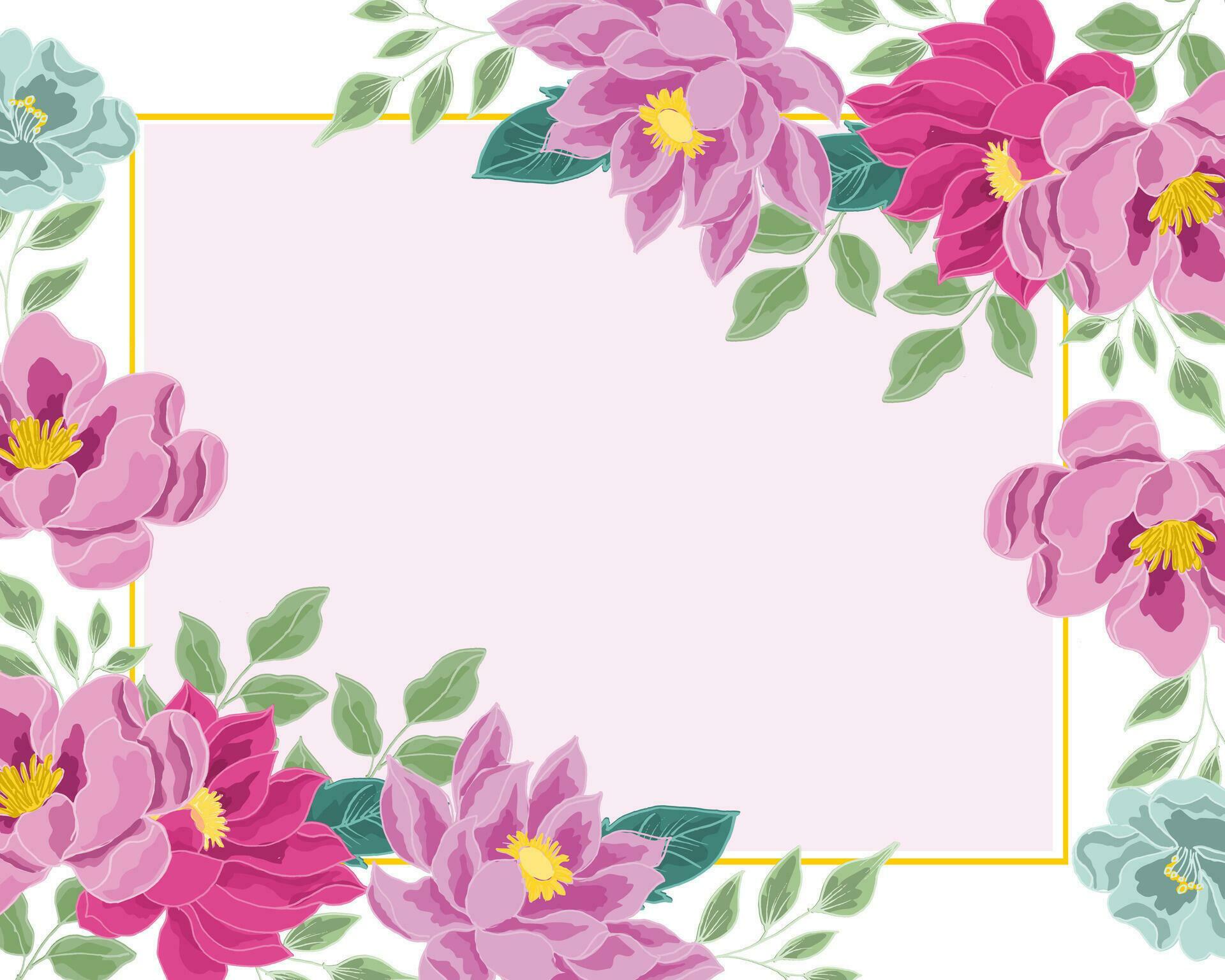 Hand Drawn Lotus Flower Border Stock Free and Free SVG