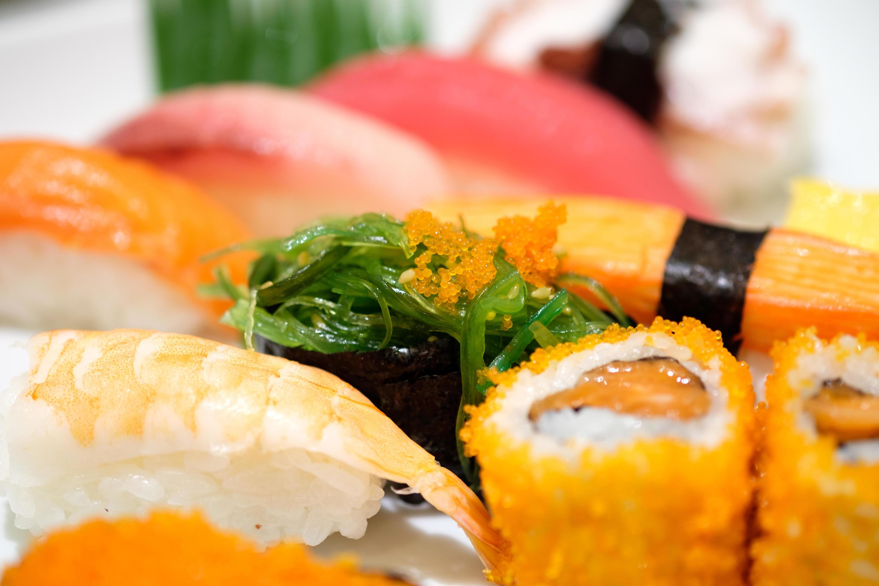 Close up japanese sushi food Stock Free