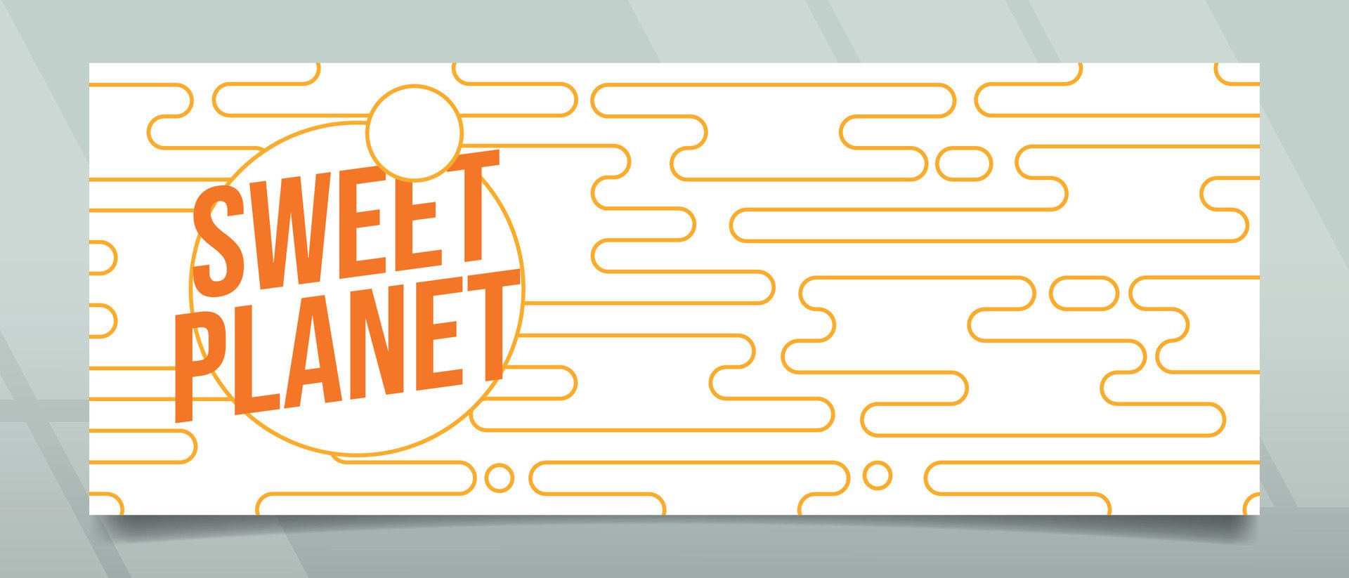 Sweet Planet Banner Design Free Vector