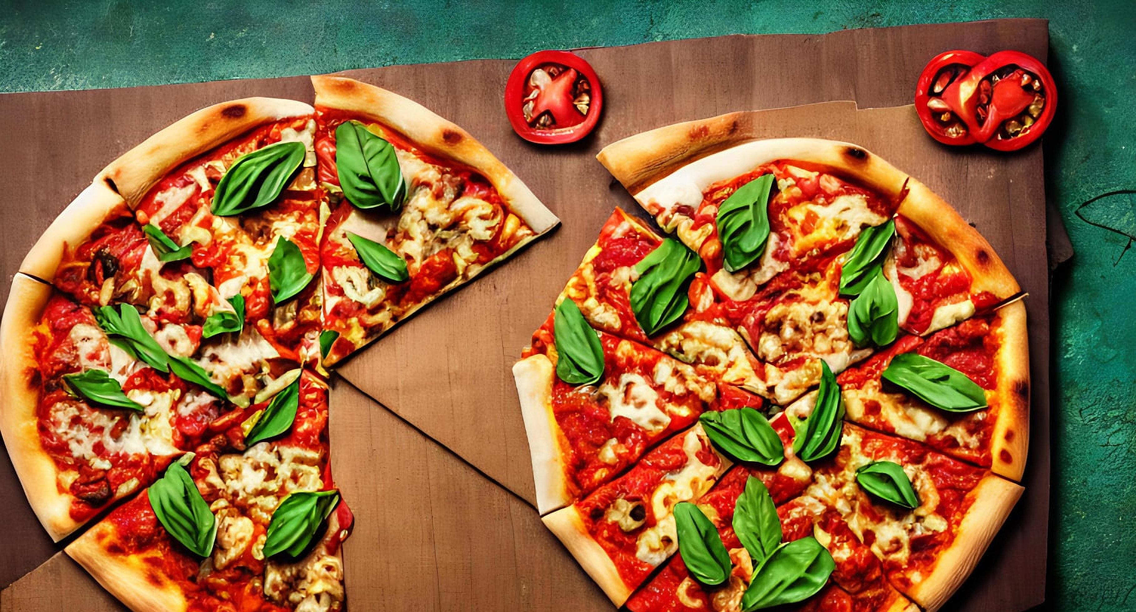 Pizza. Traditional Italian cuisine fast food. Stock Free