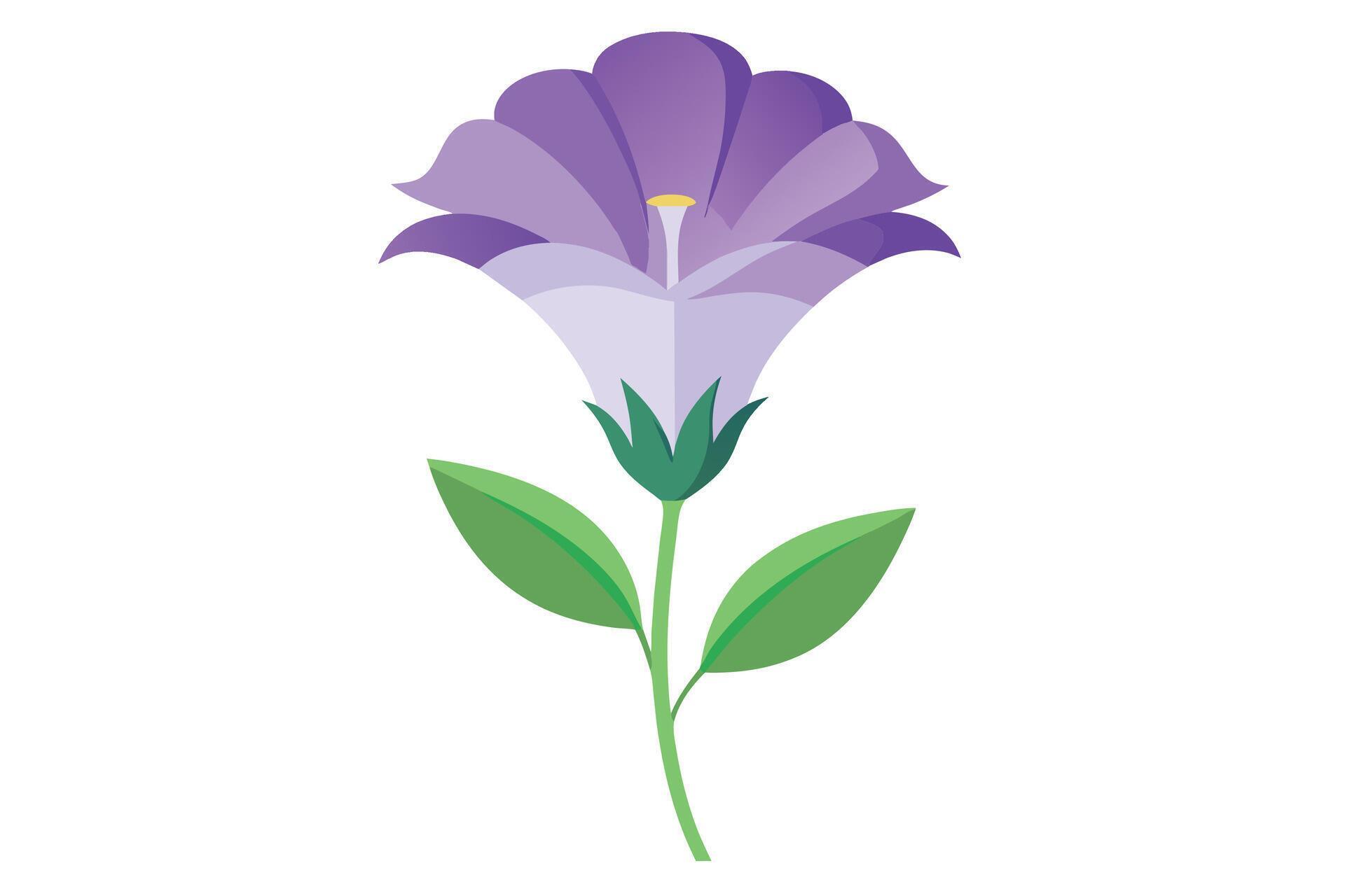 lisianthus Flower Vector Illustration Isolated on a Clean Background Stock Free