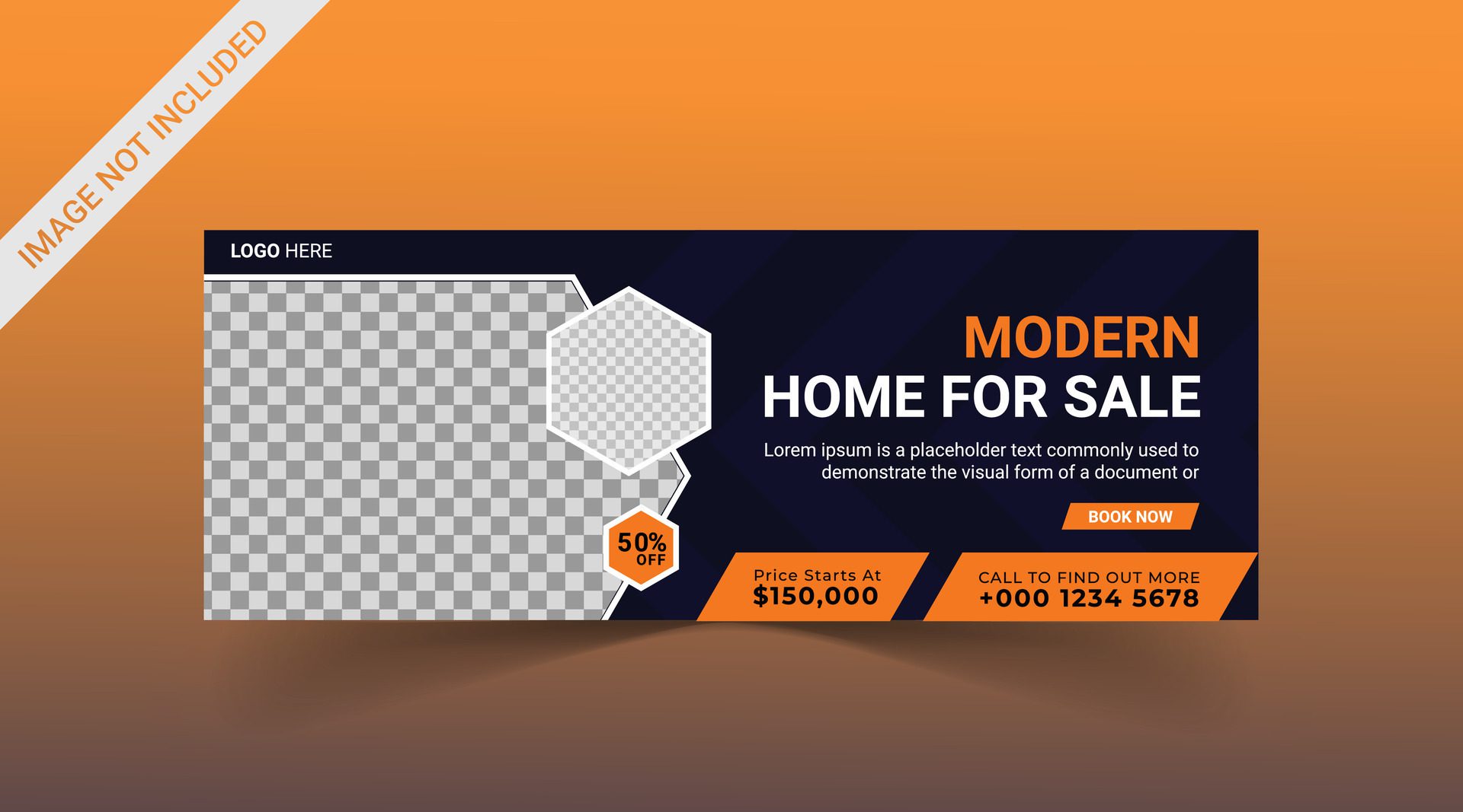 Real estate Social media cover banner. corporate real estate construction cover, social media post, web banner, template Free Vector