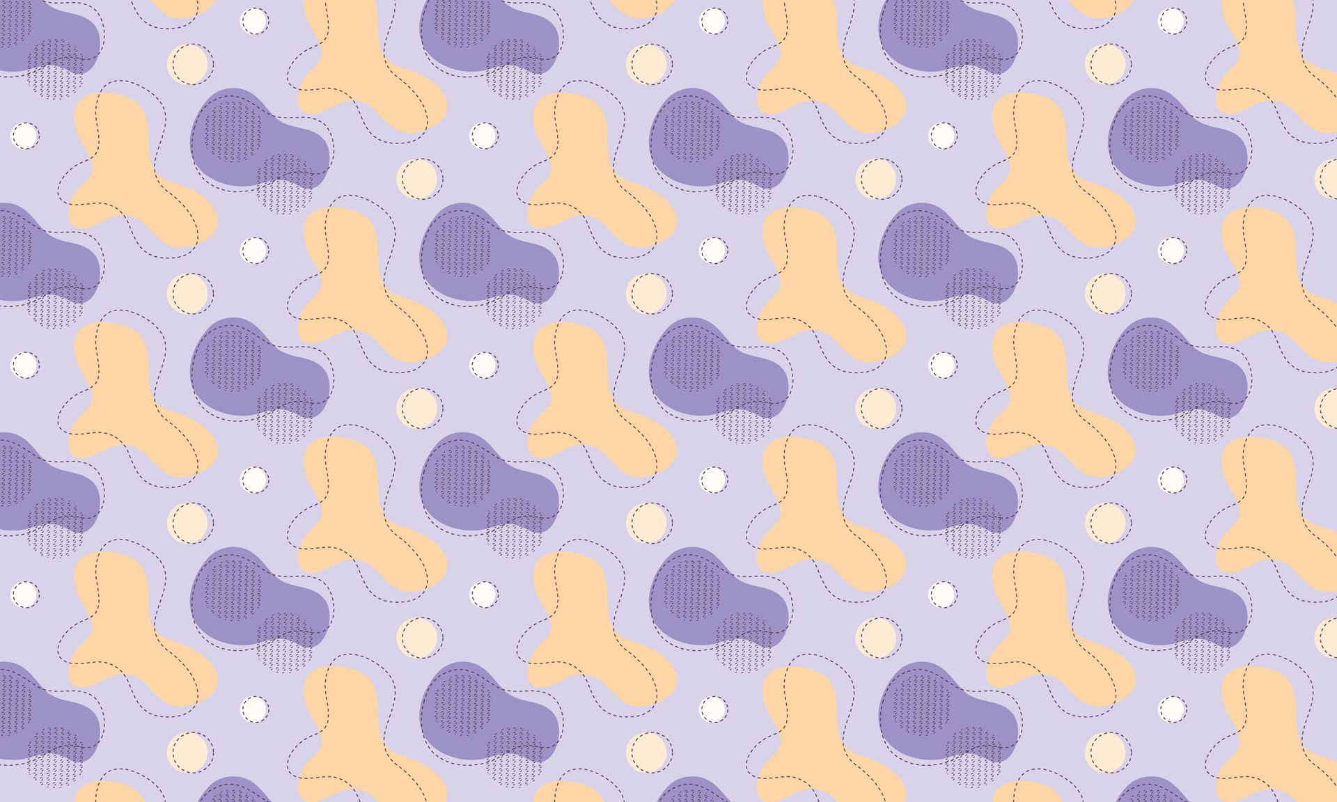 Flat abstract doodle pattern design background Free Vector