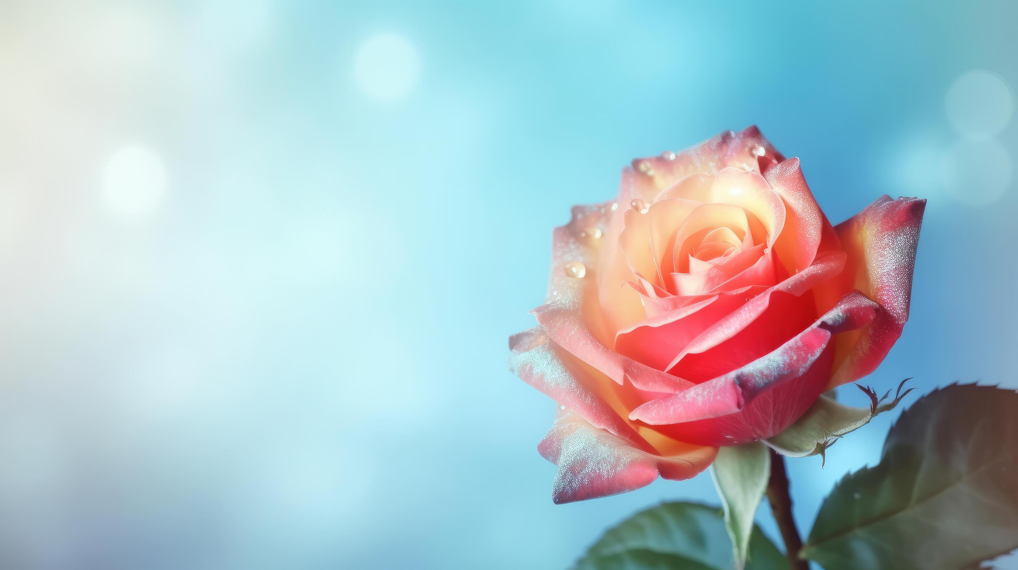 Rose flower background. Illustration Stock Free