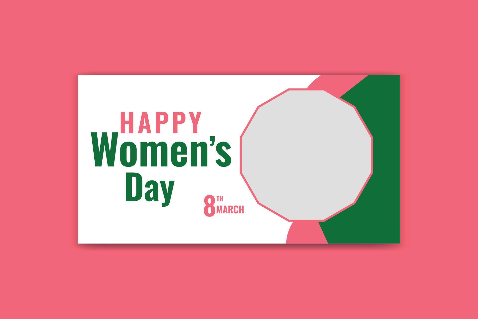 women’s day social media flower design template Stock Free