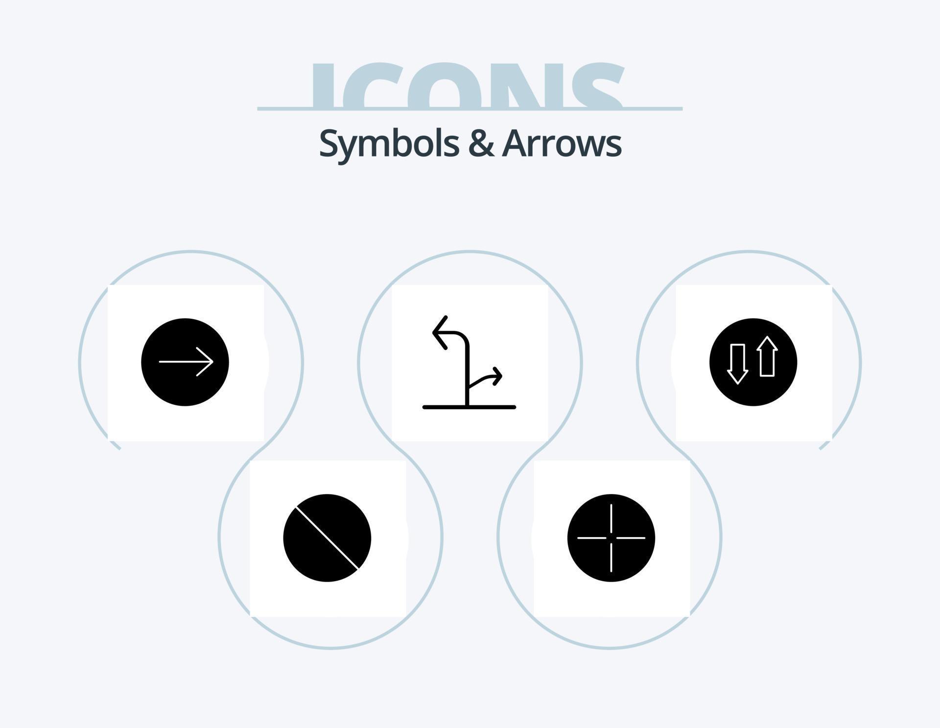 Symbols and Arrows Glyph Icon Pack 5 Icon Design. . streaming. right. down. traffic Stock Free