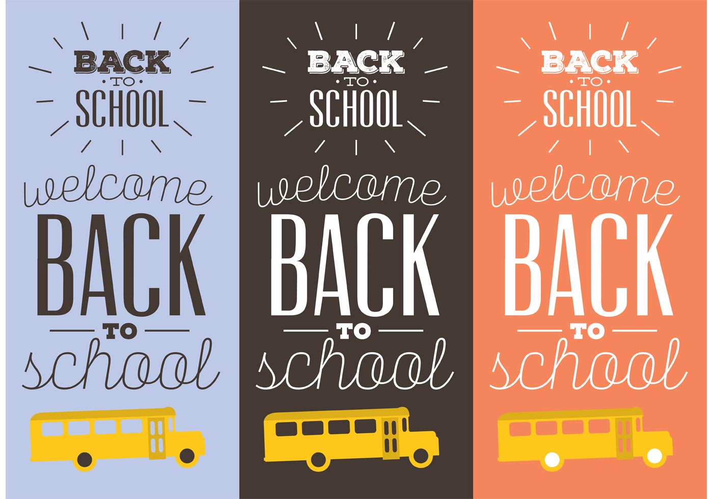 Back to School Banners Free Vector and Free SVG