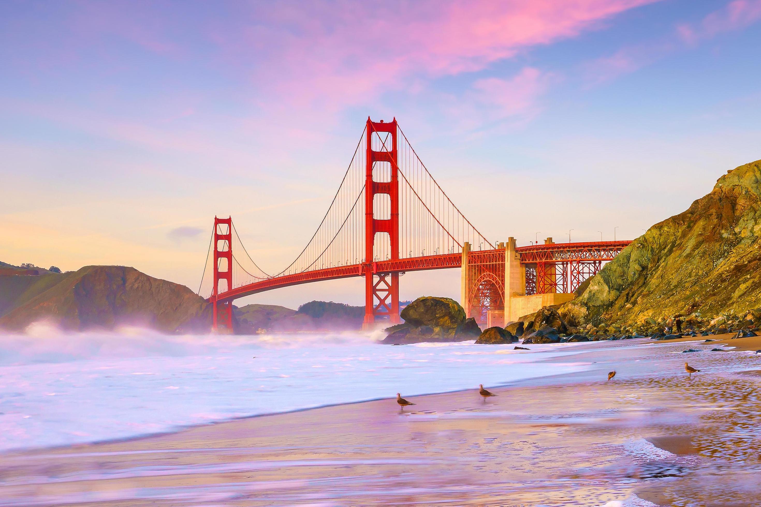 Golden Gate Bridge in San Francisco, California Stock Free