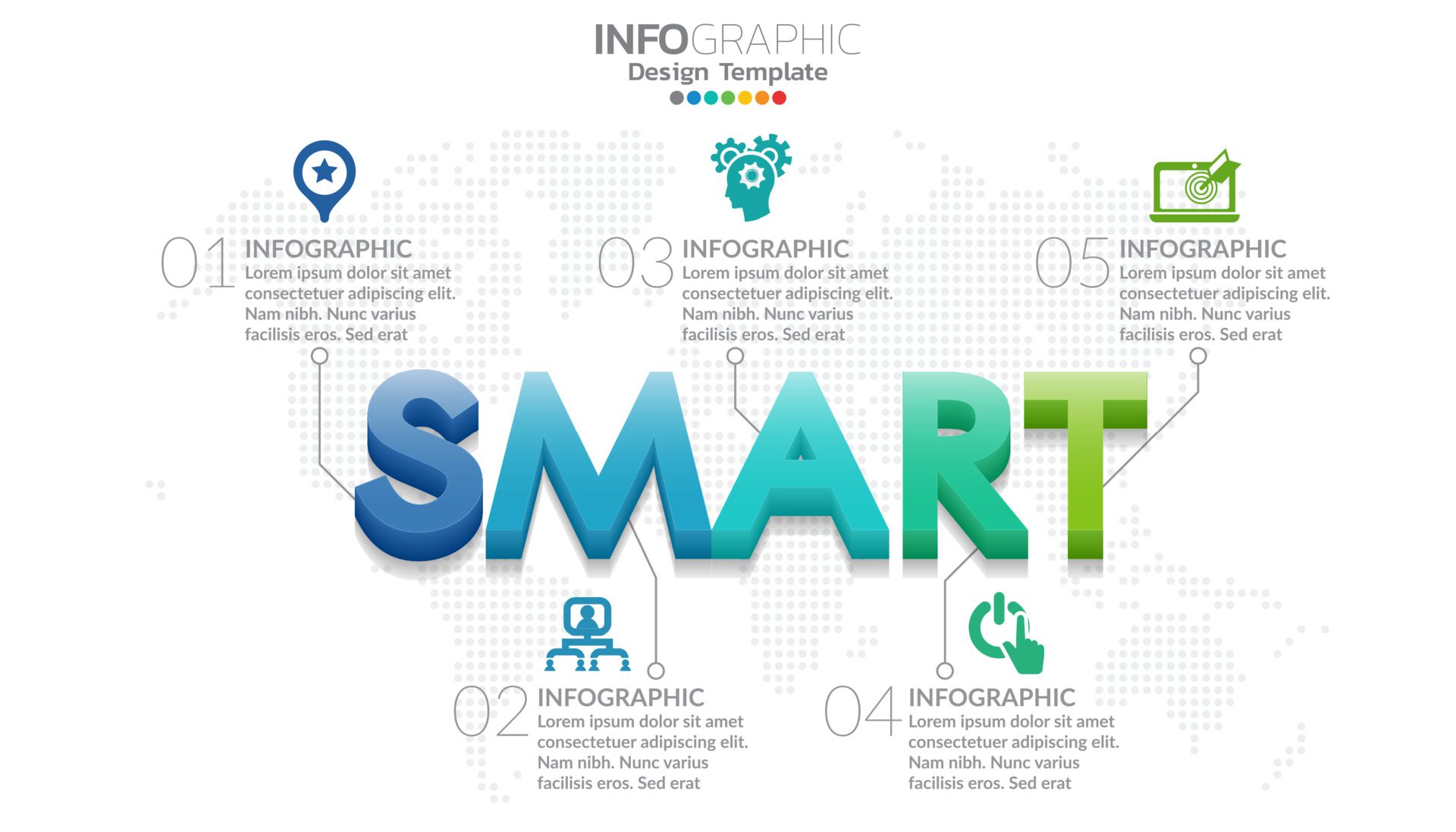 Business timeline infographic 3d style options banner. Free Vector