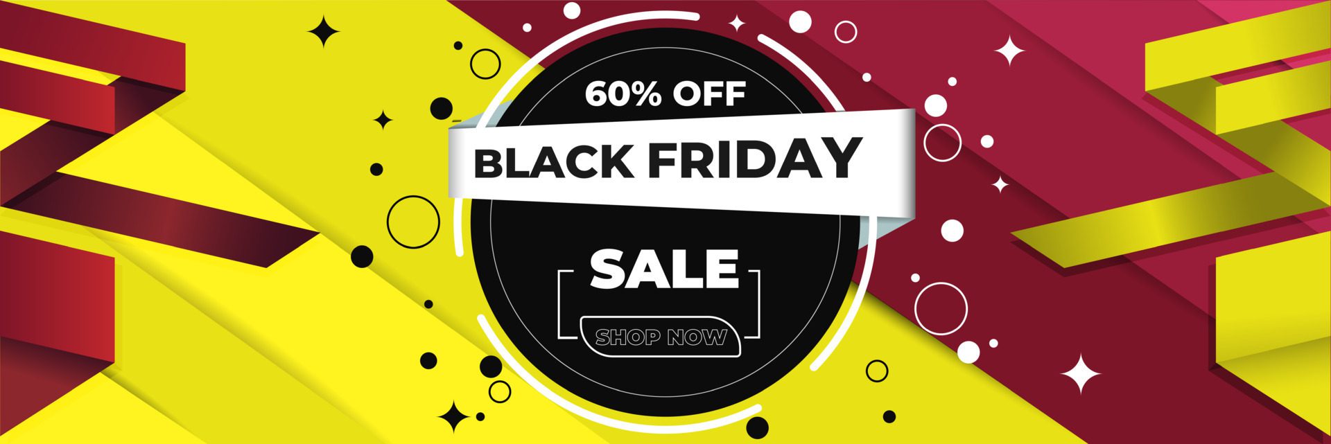 Black friday promotion sale banner Free Vector