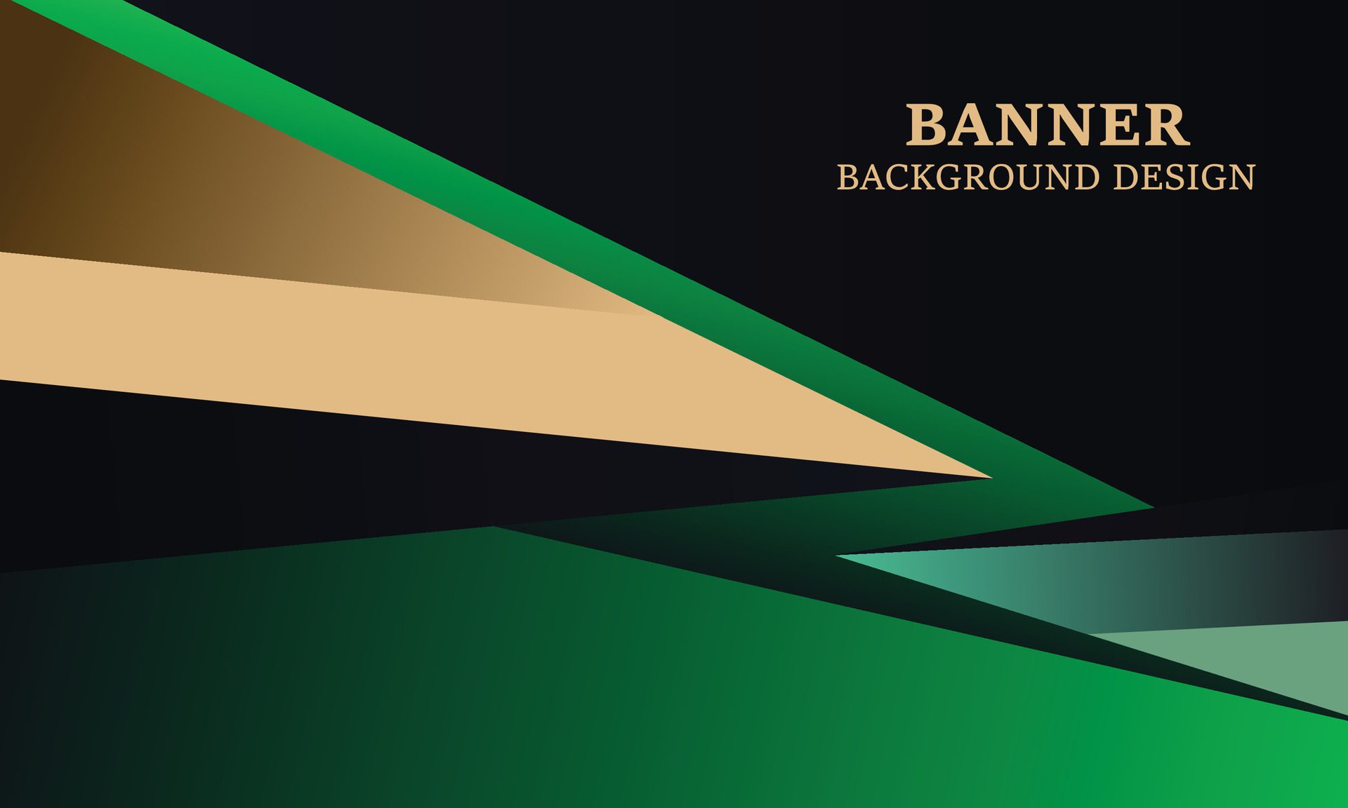 Banner background with triangles. Free Vector