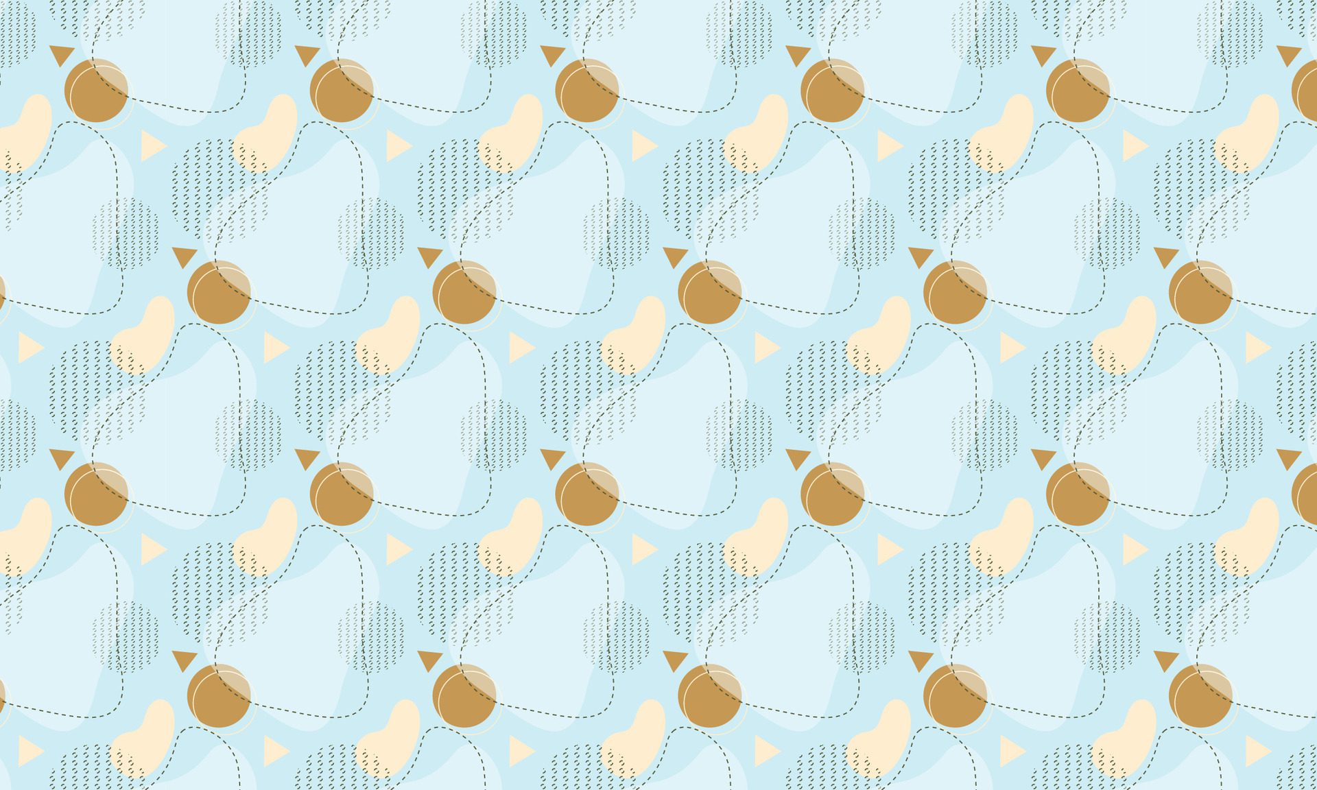 Flat abstract doodle pattern design background Free Vector