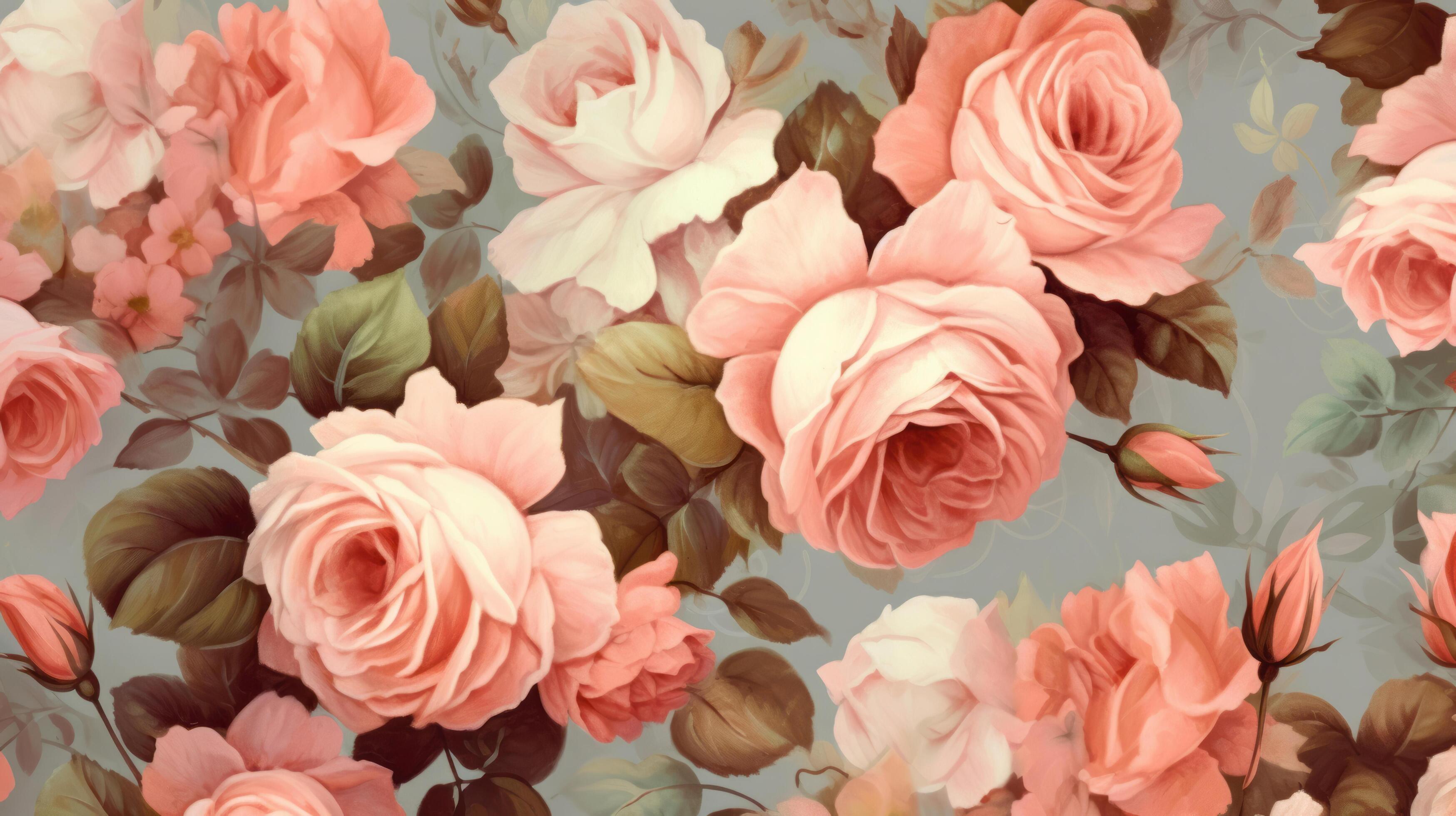 Rose flower background. Illustration Stock Free