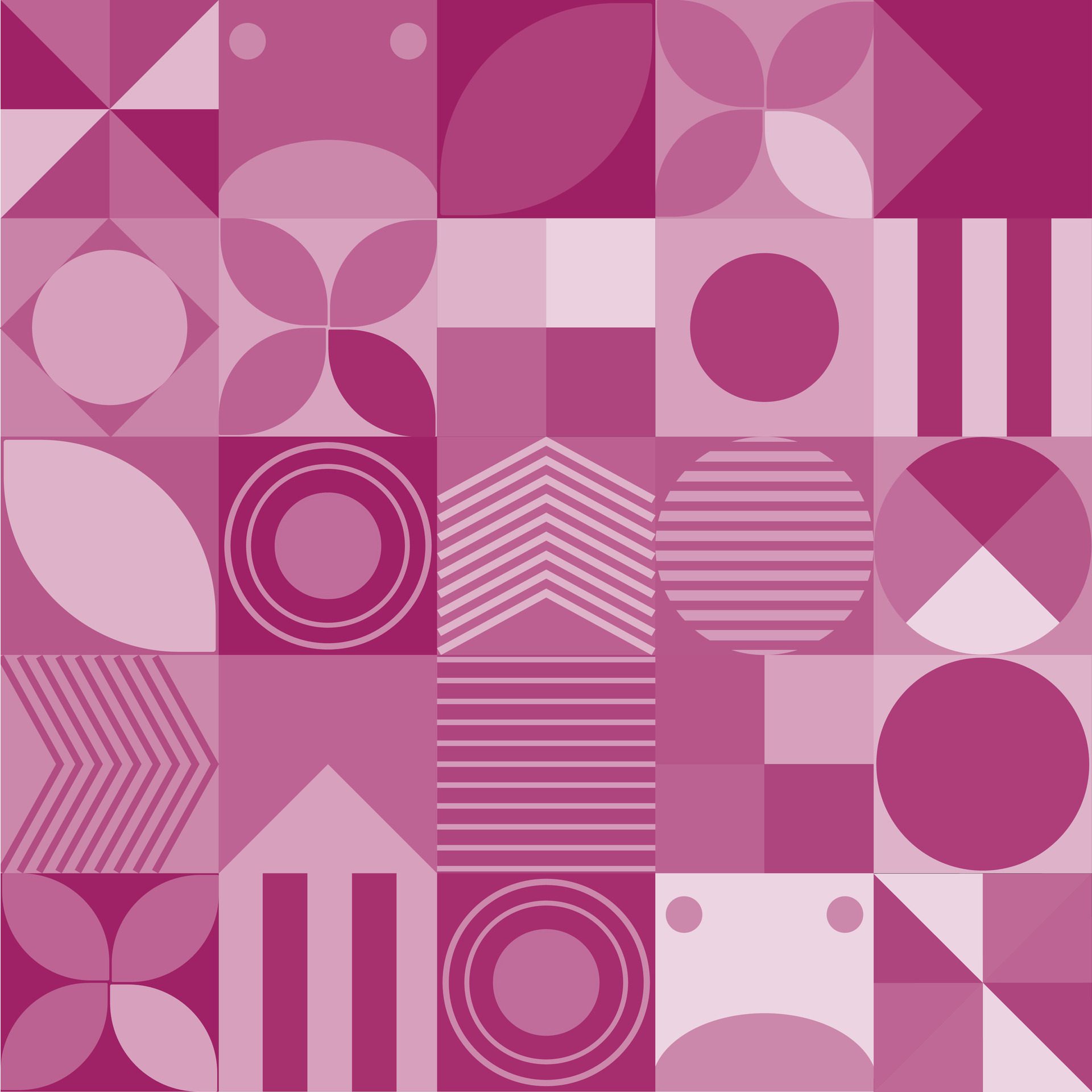 Premium geometric bauhaus pattern design Free Vector