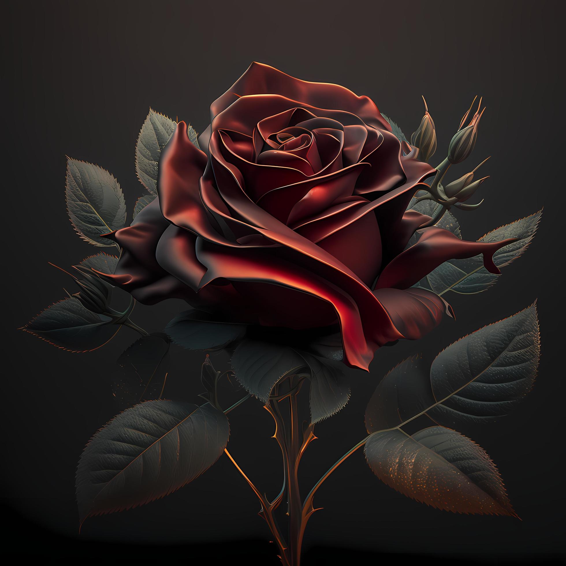 flower rose AI Generated Stock Free