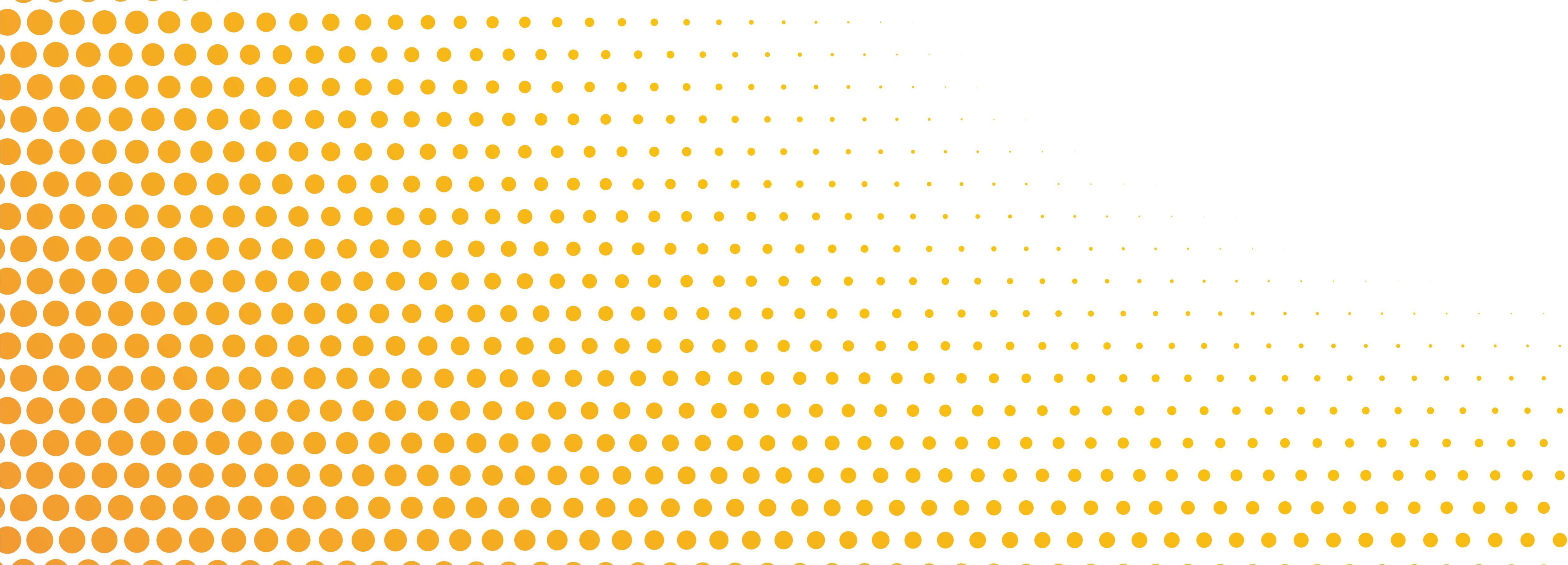 Abstract Orange Halftone Dots Banner Free Vector