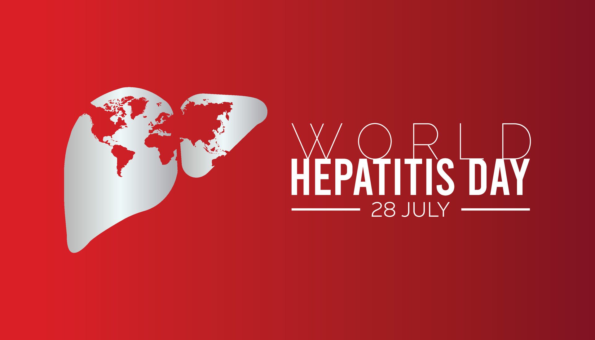 World hepatitis day observed every year in July. Template for background, banner, card, poster with text inscription. Free Vector