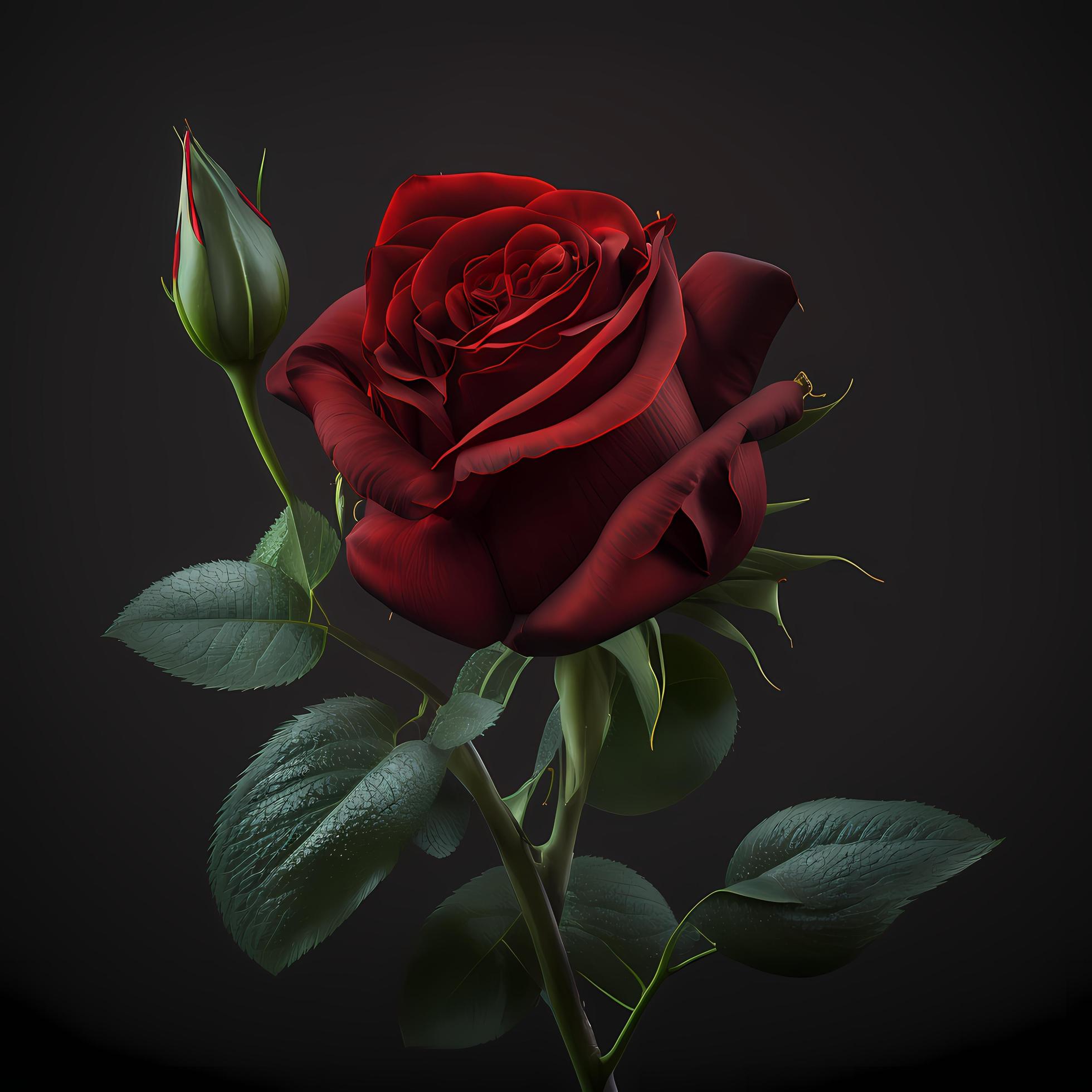 flower rose AI Generated Stock Free