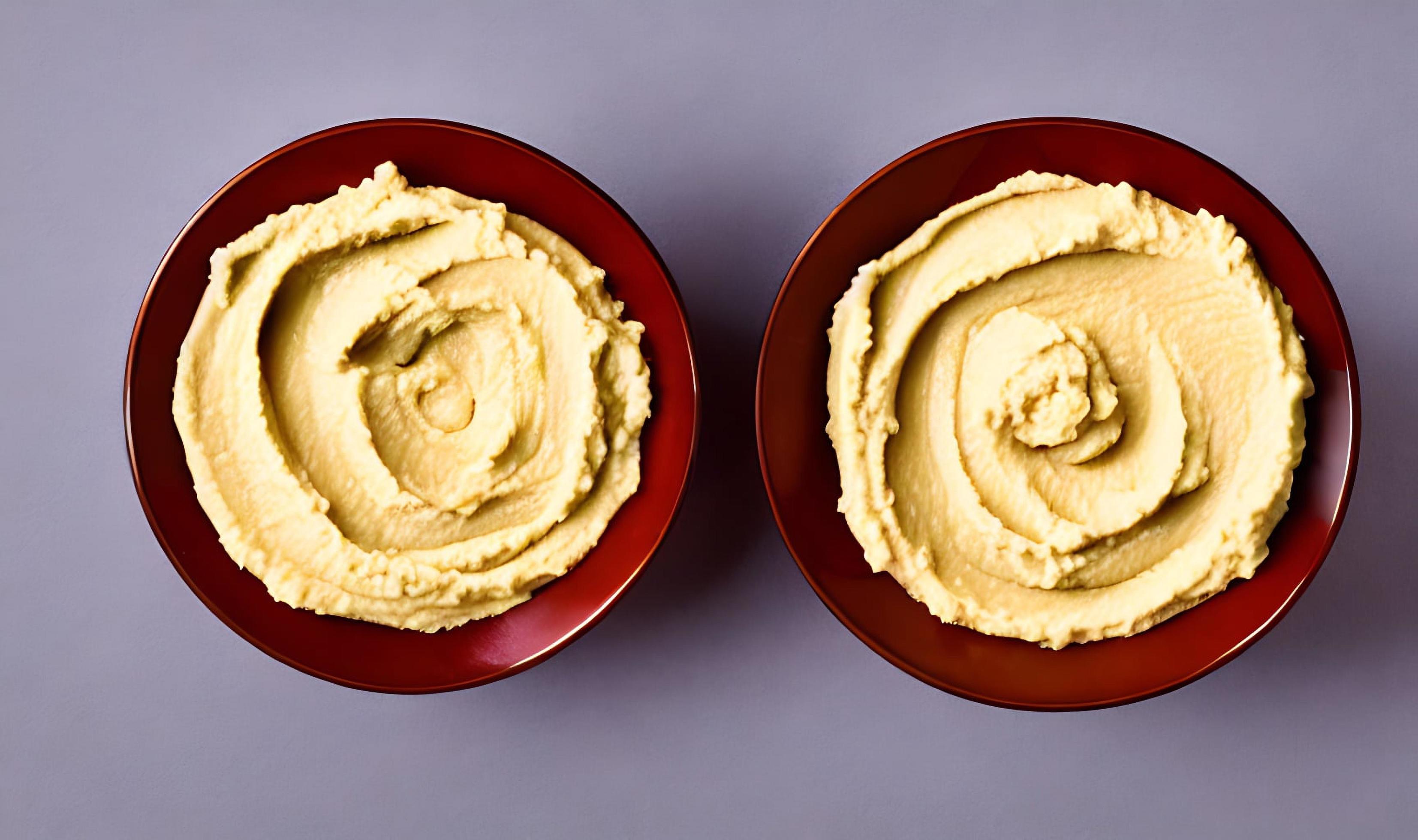 Healthy food. Traditional freshly made organic hummus. Stock Free