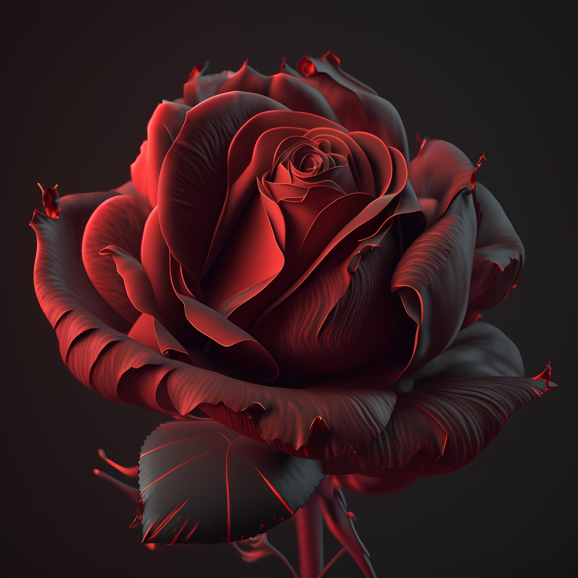 flower rose AI Generated Stock Free