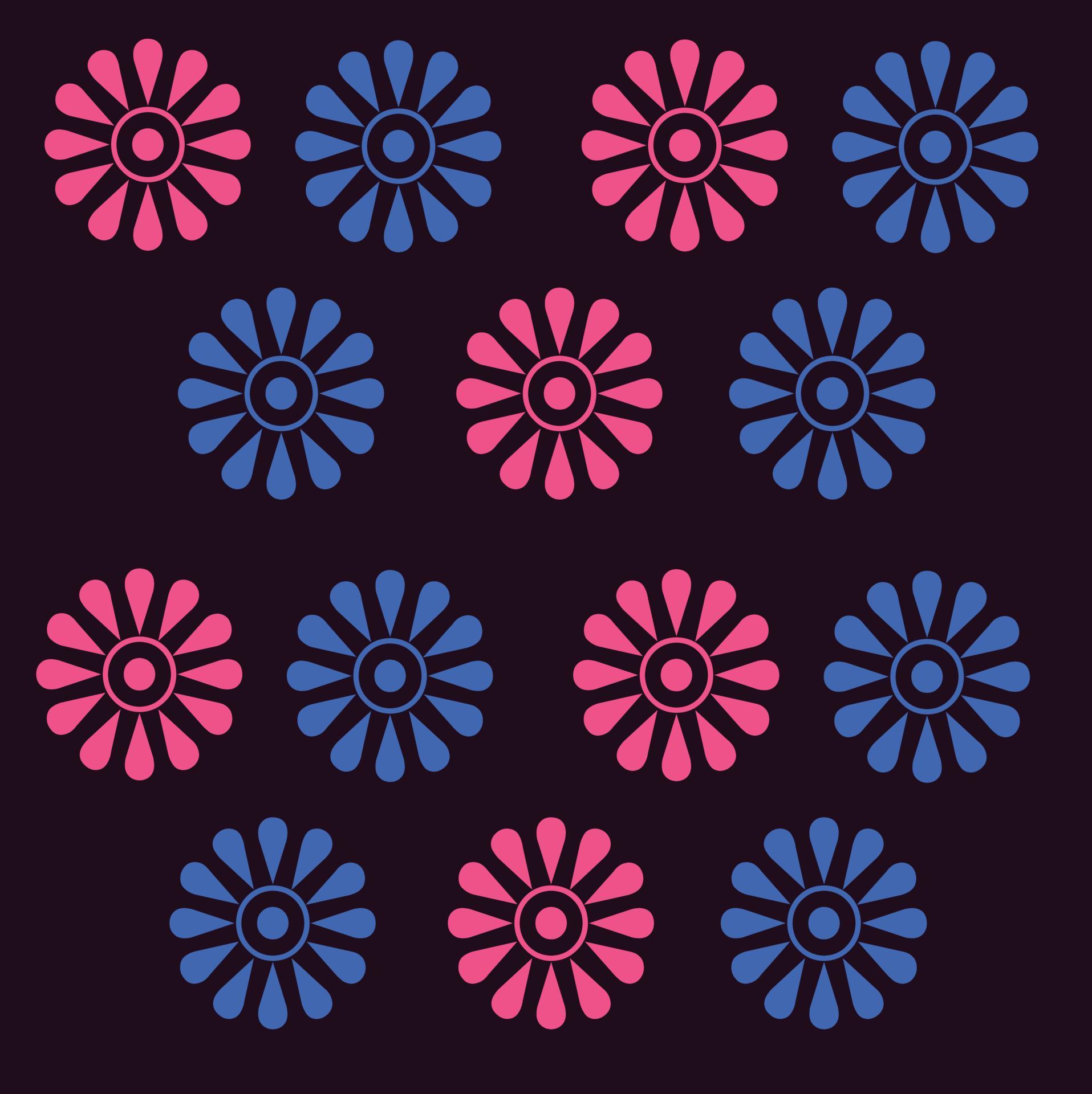 Background Vector illustration pattern seamless neon flowers design wallpaper template Stock Free