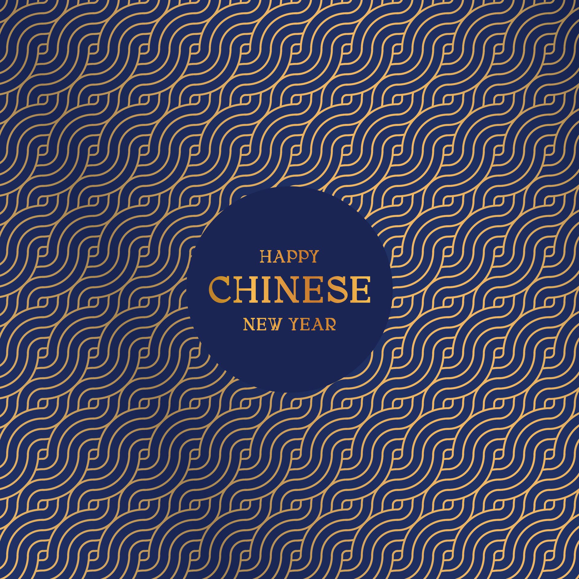 Japanese or Chinese seamless pattern with luxury blue and gold gradient color background for new year Free Vector