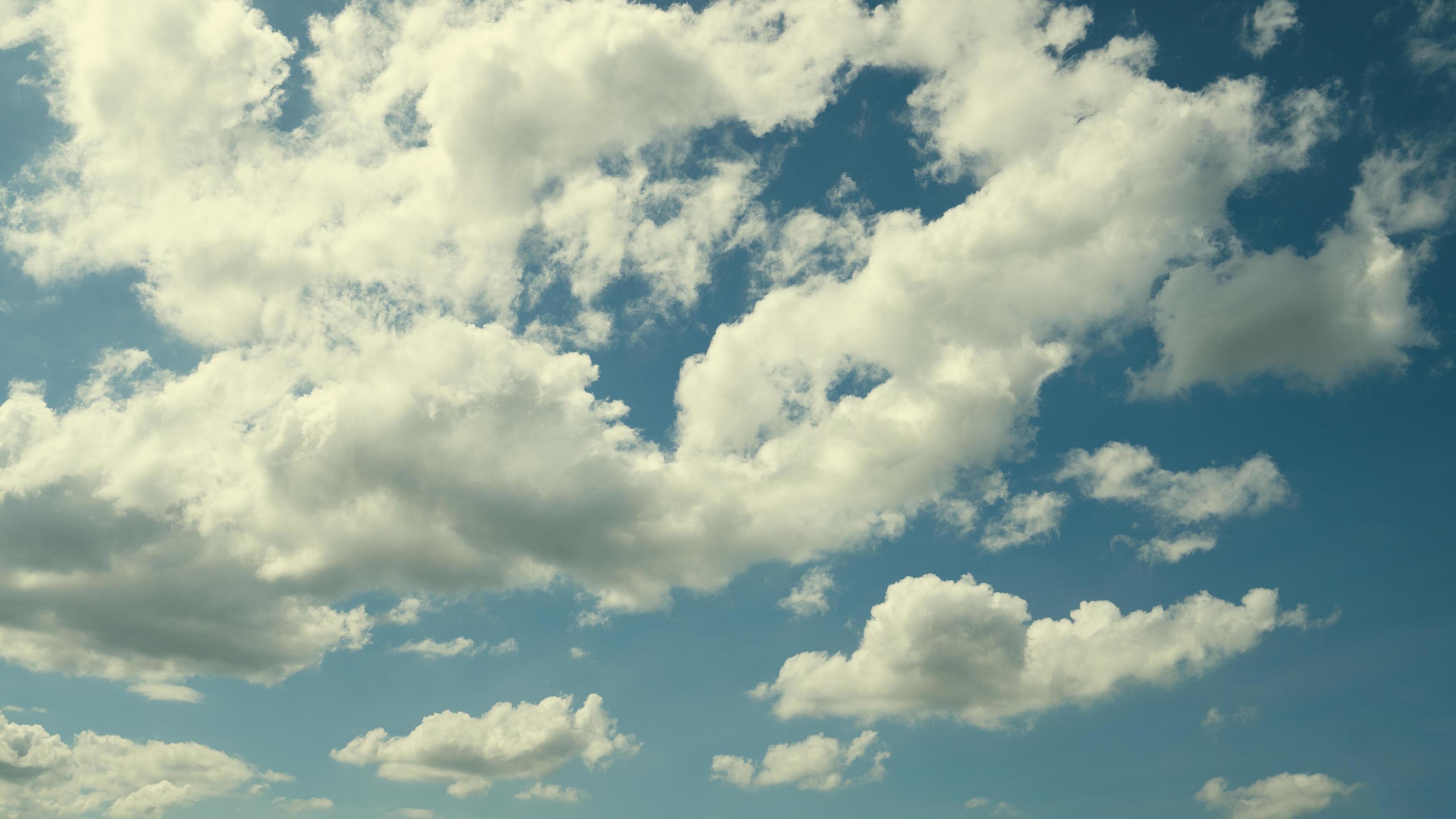 Beautiful blue sky and clouds natural background. Stock Free