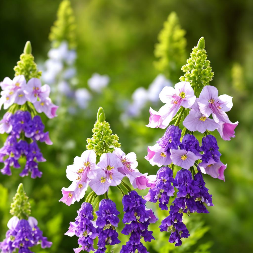 Larkspur flowers Nature photography,HD by @ai_generated