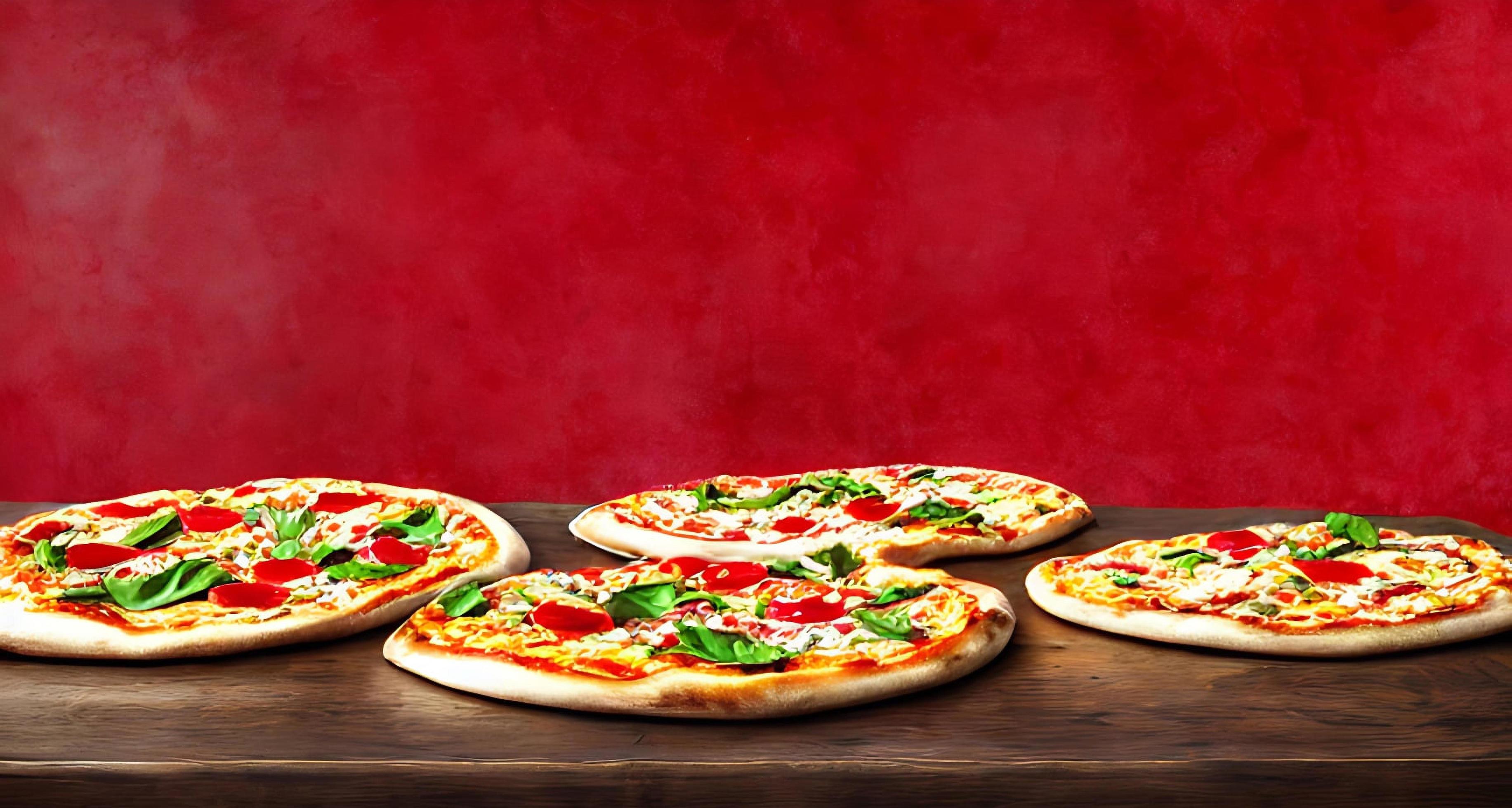 Pizza. Traditional Italian cuisine fast food. Stock Free