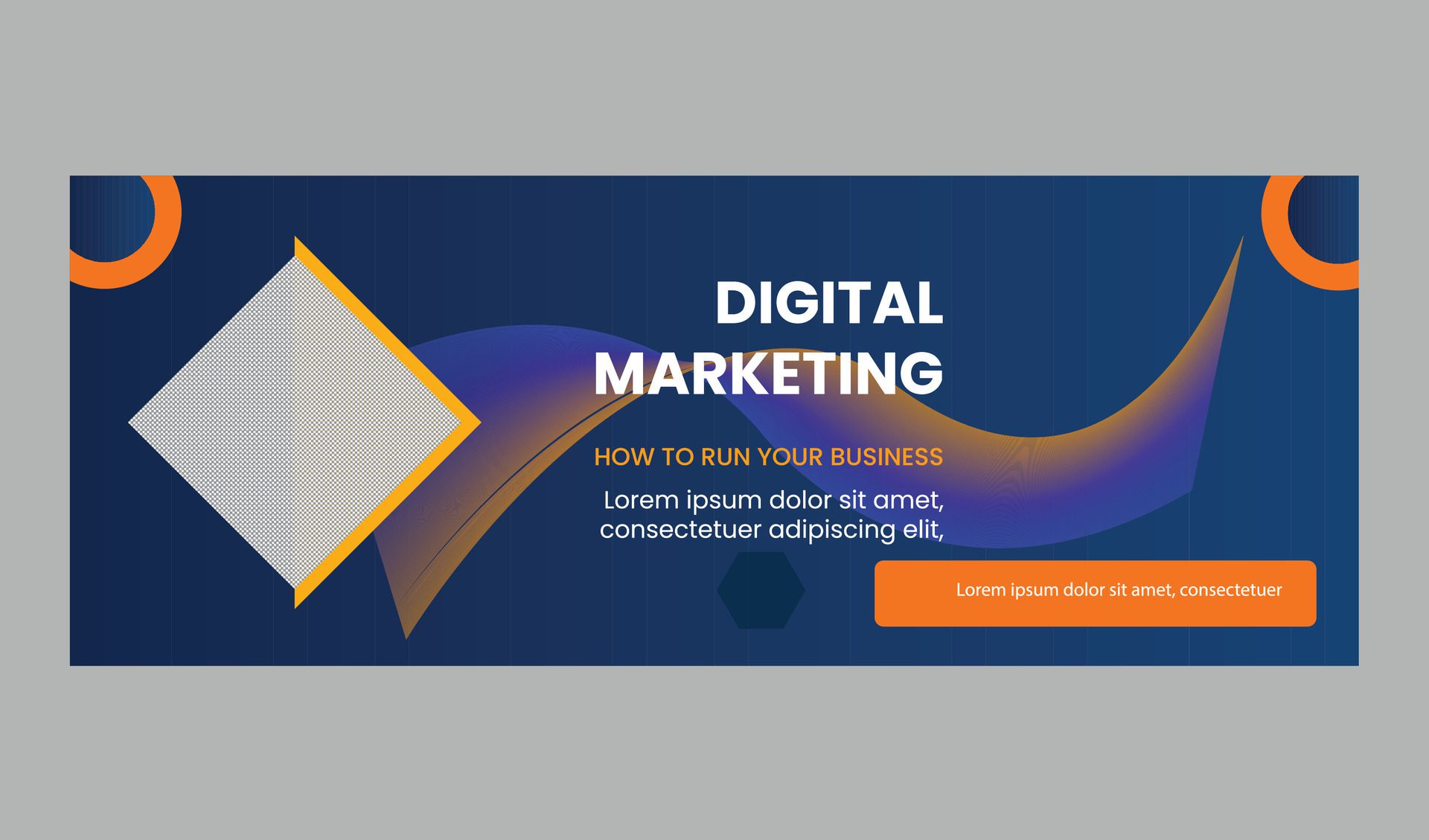 DIGITAL MARKETING WEB BANNER Free Vector