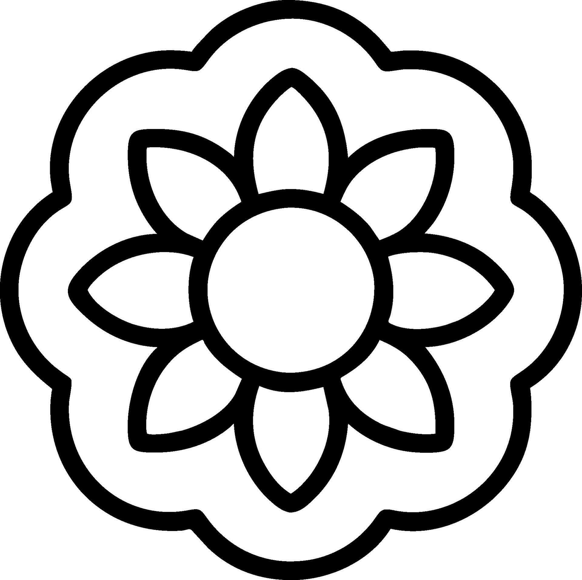 flower coloring book Stock Free