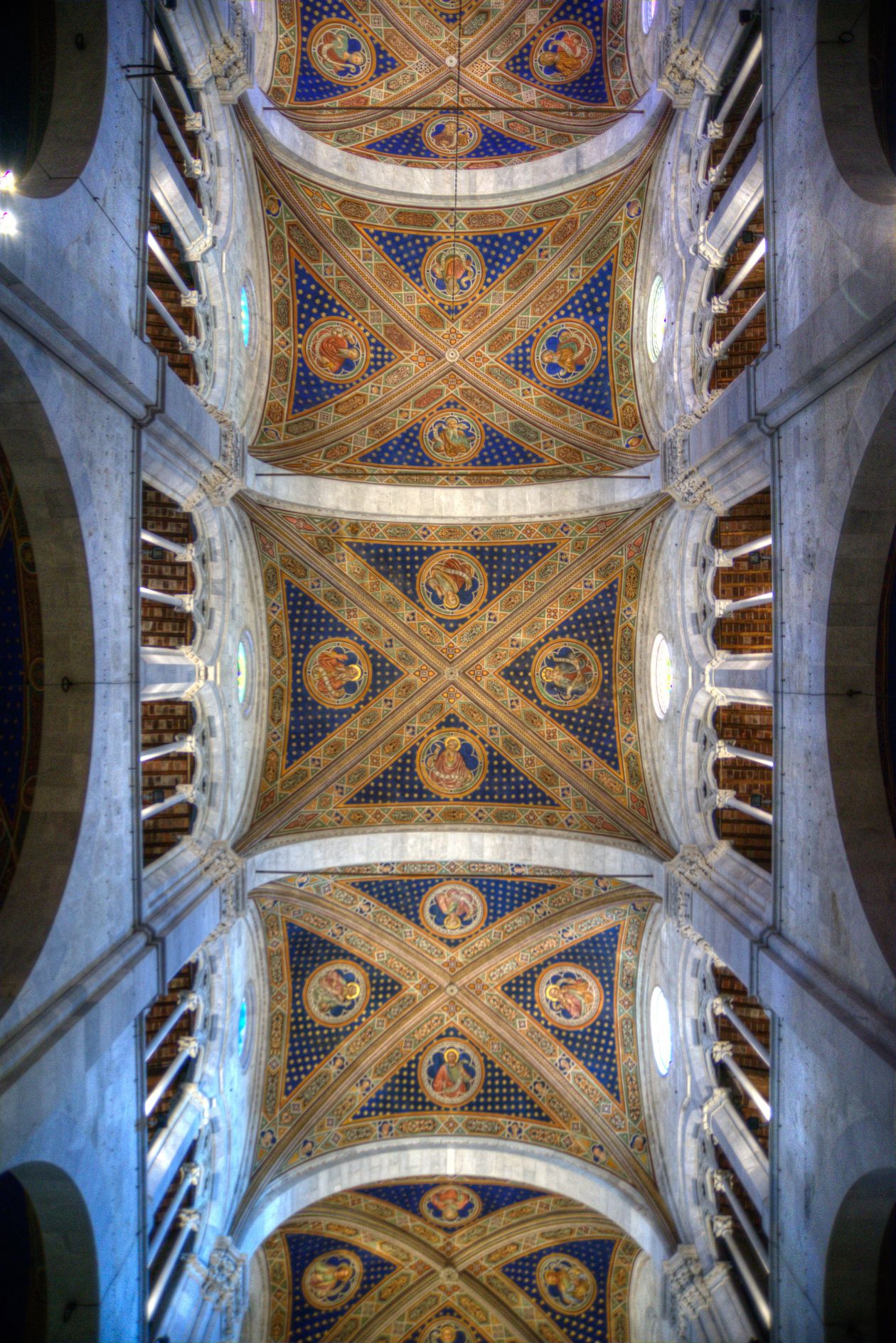 Church ceiling in Lucca Stock Free