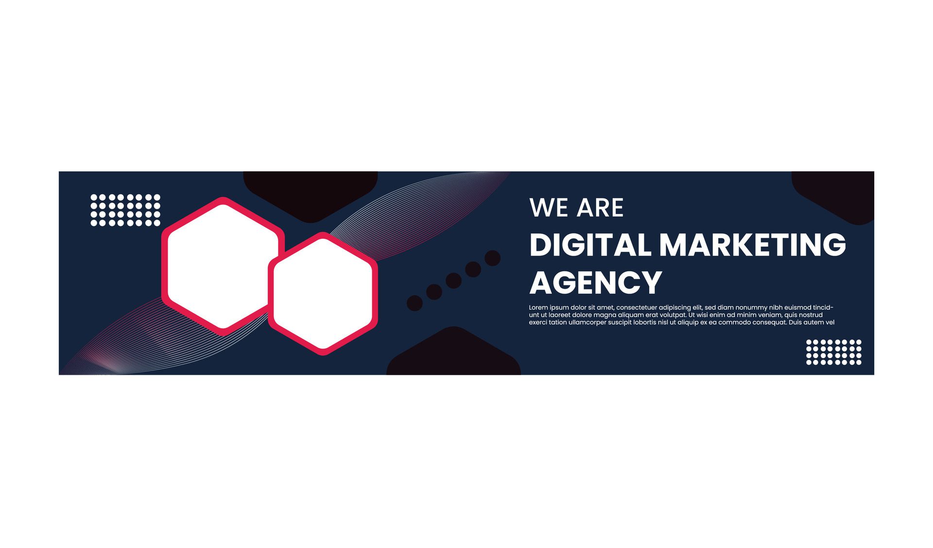 Digital marketing linkedin banner Free Vector